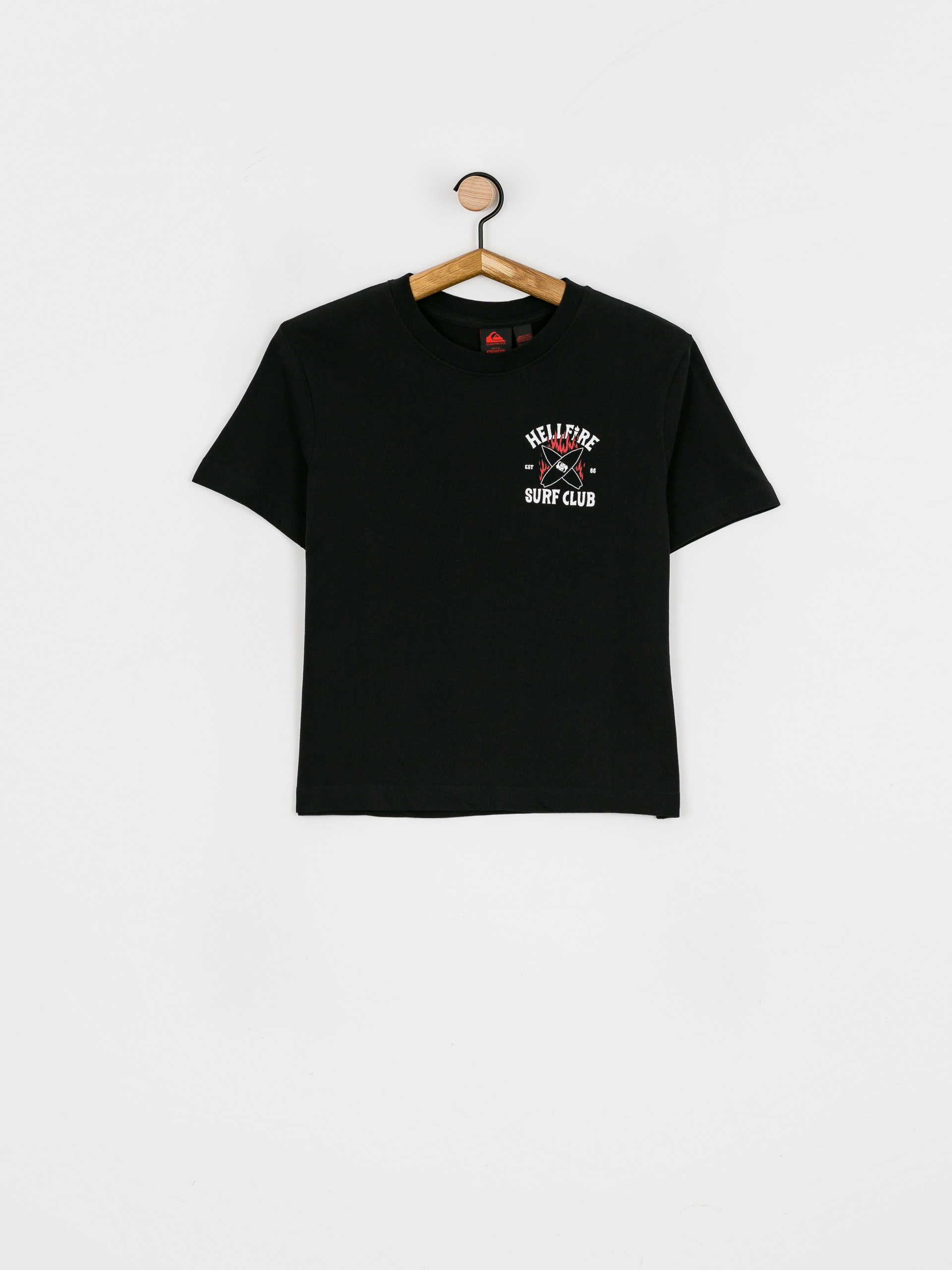Quiksilver  X Stranger Things 86 Crop T-shirt Wmn (black)