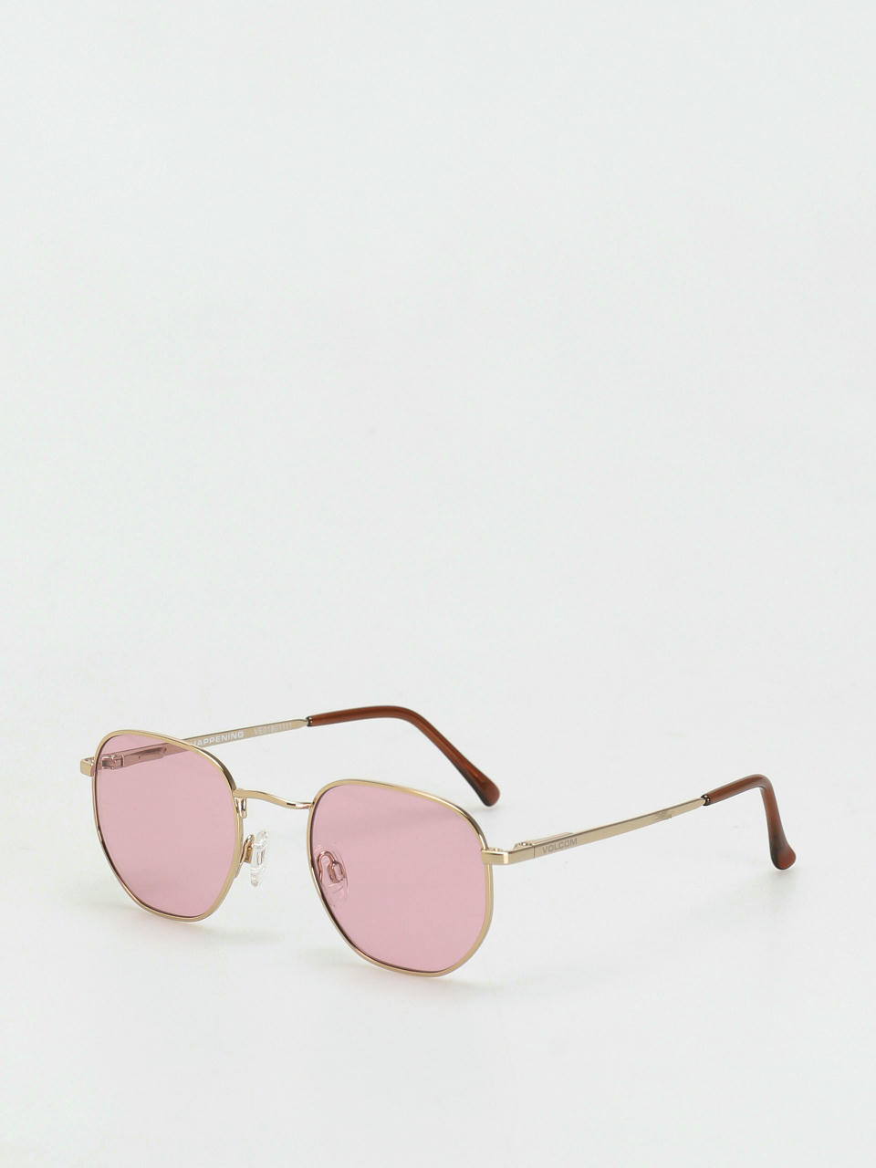 Volcom Happening Gloss Gold/Pink Sunglasses (pink)