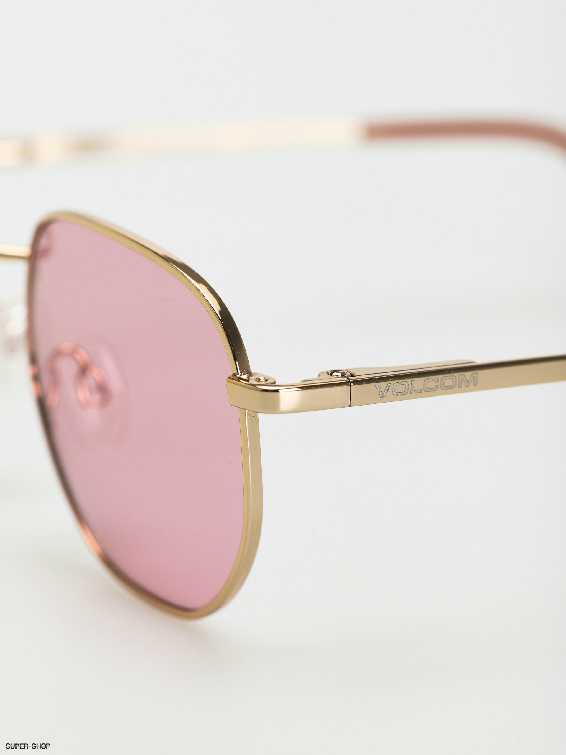 Volcom Happening Gloss Gold/Pink Sunglasses (pink)