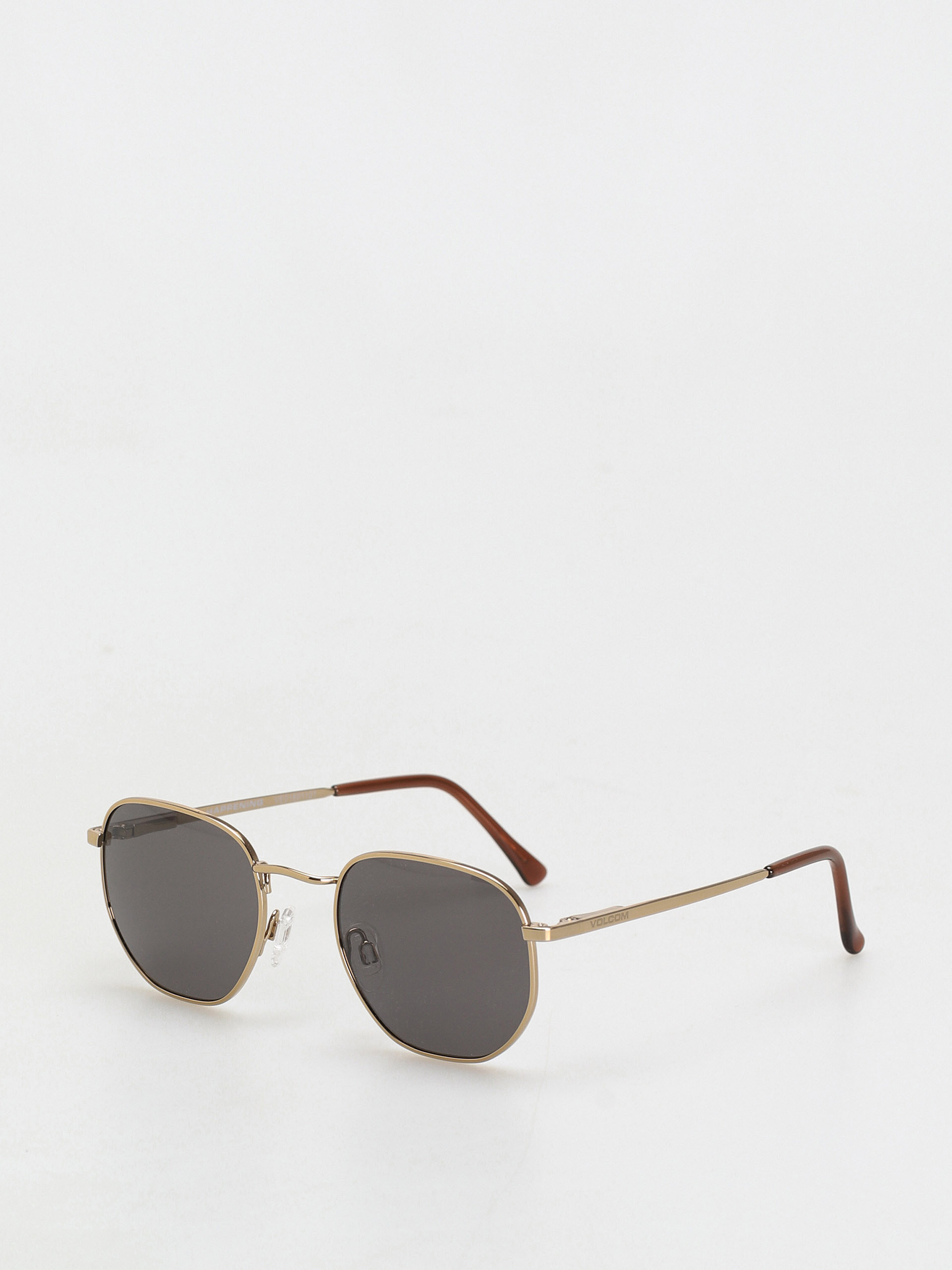 Volcom Happening Gloss Gold/Gray Sunglasses (gray)