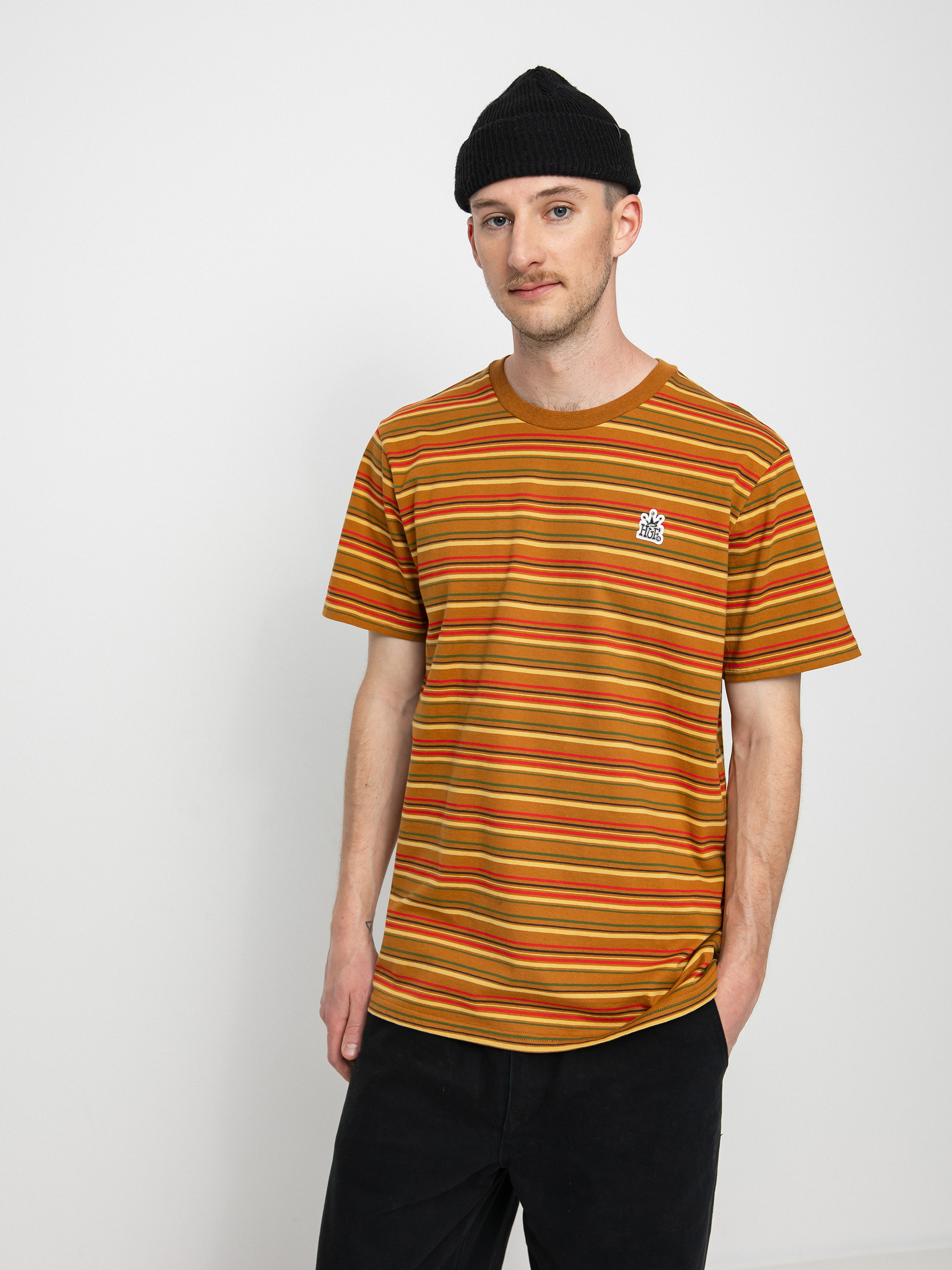 HUF Cooper Stripe T-shirt (burnt orange)