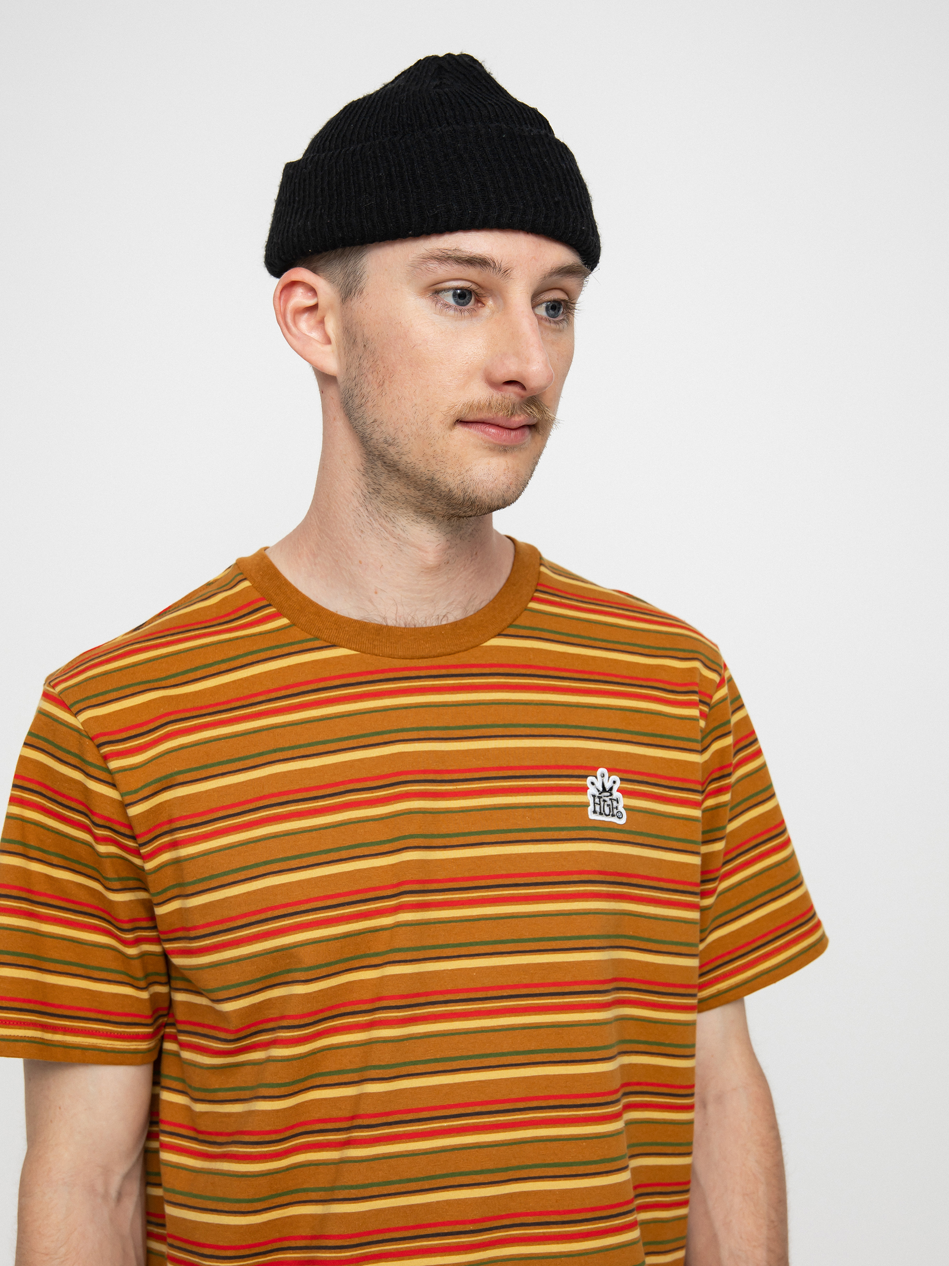 HUF Cooper Stripe T-shirt (burnt orange)