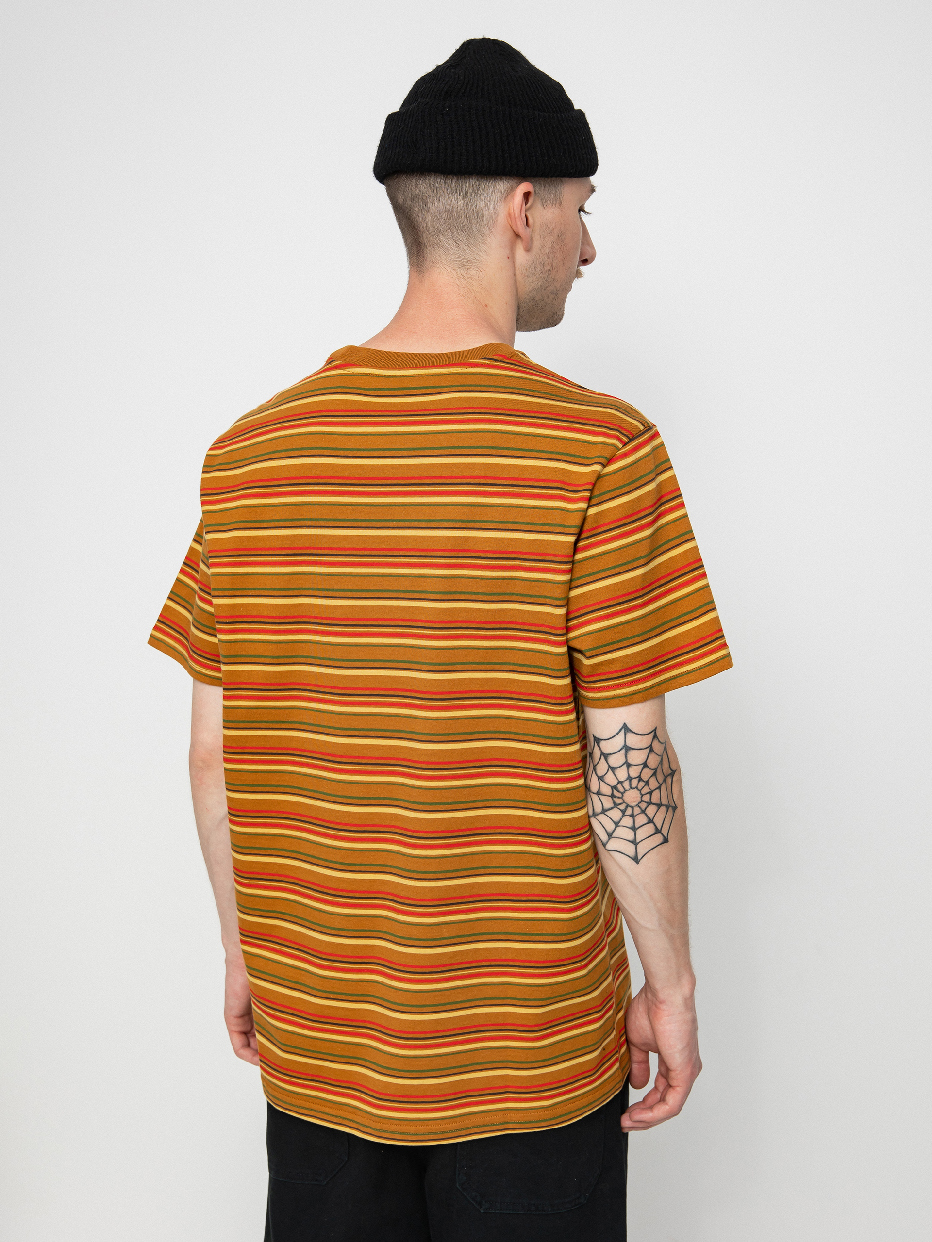 HUF Cooper Stripe T-shirt (burnt orange)
