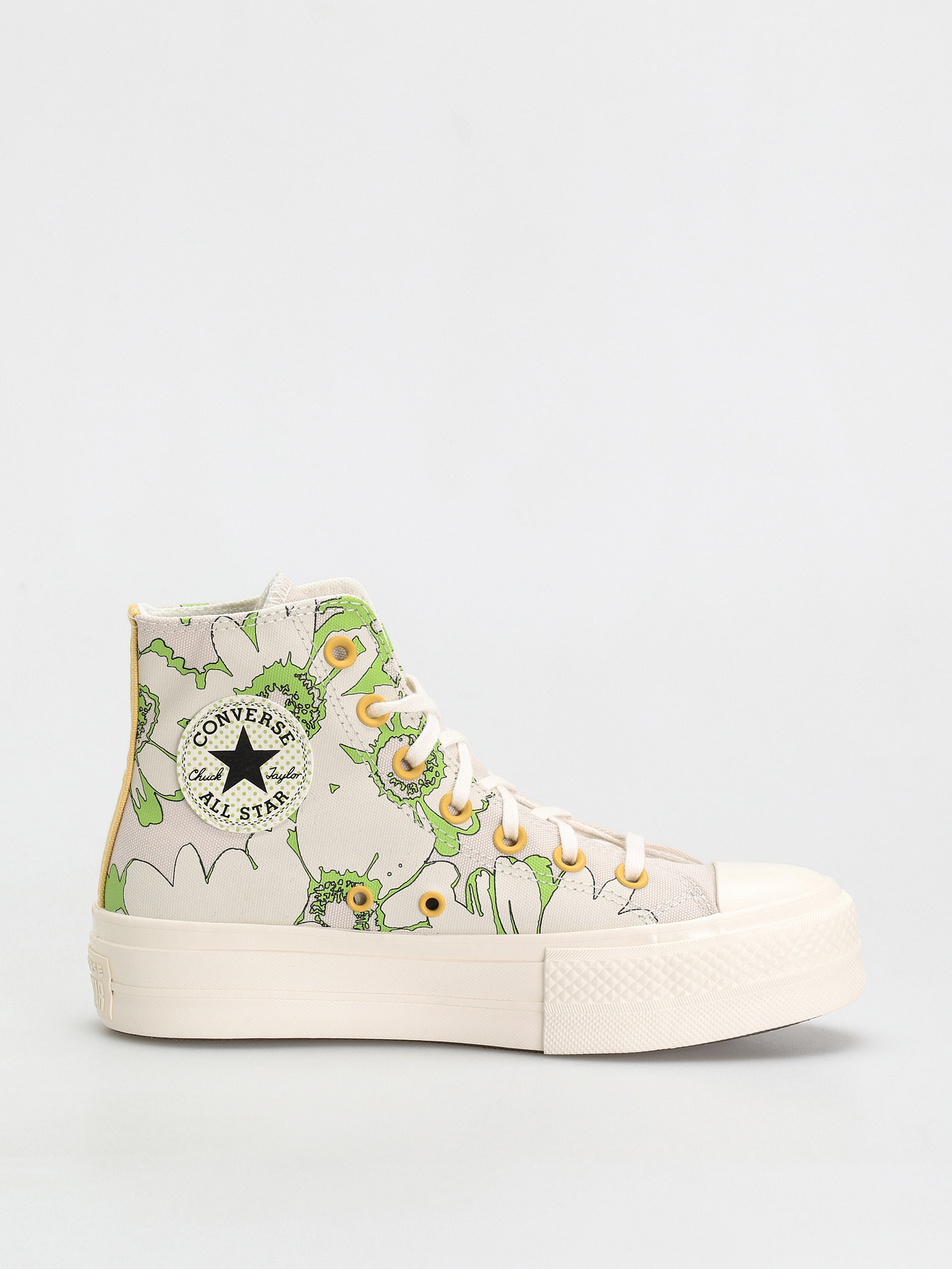 Converse Chuck Taylor All Star Lift Hi Shoes Wmn (desert sand/lime rave/egret)