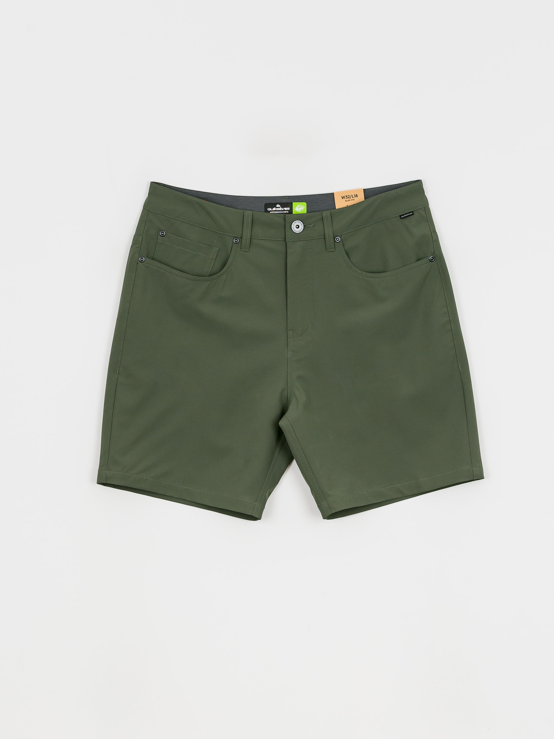 Quiksilver Nelson Drytwill Amphibian 18 Shorts (thyme)