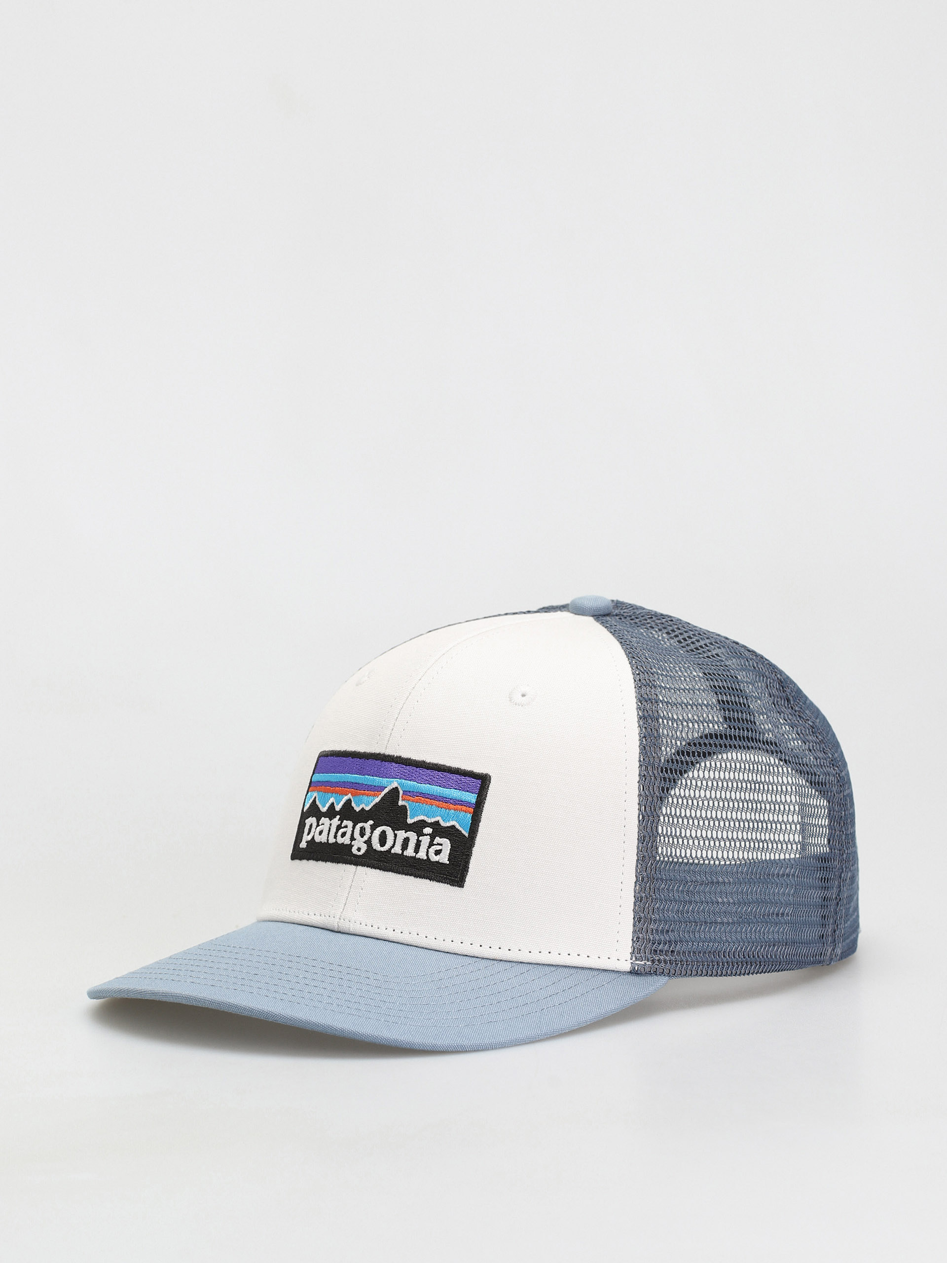 Patagonia P Logo Trucker Cap blue (white w/light plume grey)