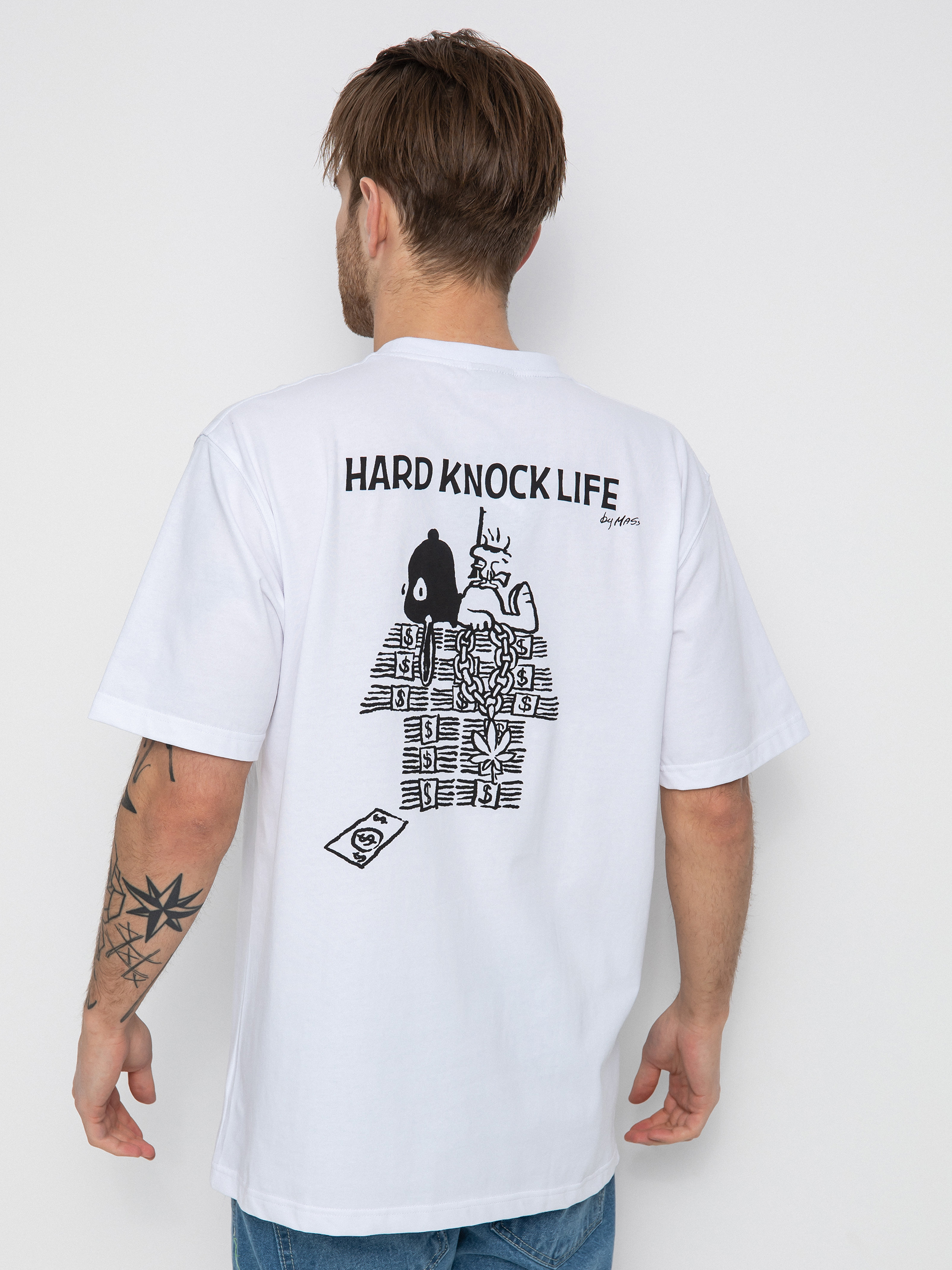 MassDnm Hard Knock Life T-shirt (white)