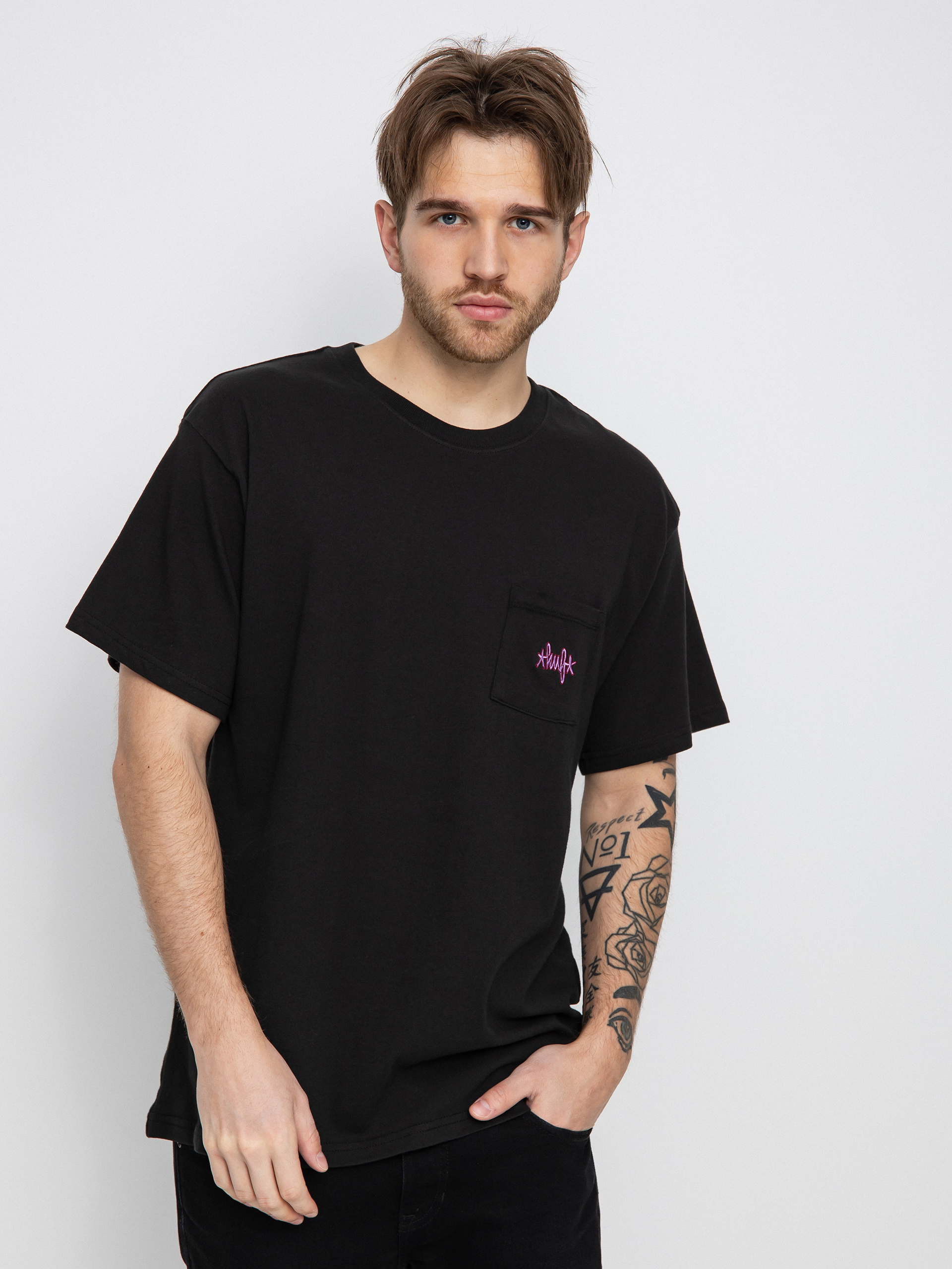 HUF Haze Script Pocket T-shirt (black)