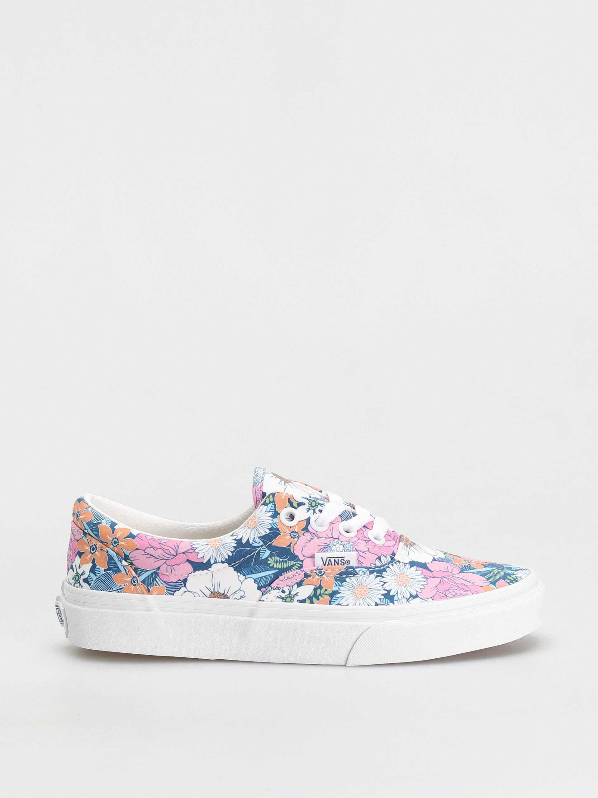 white floral slip on vans