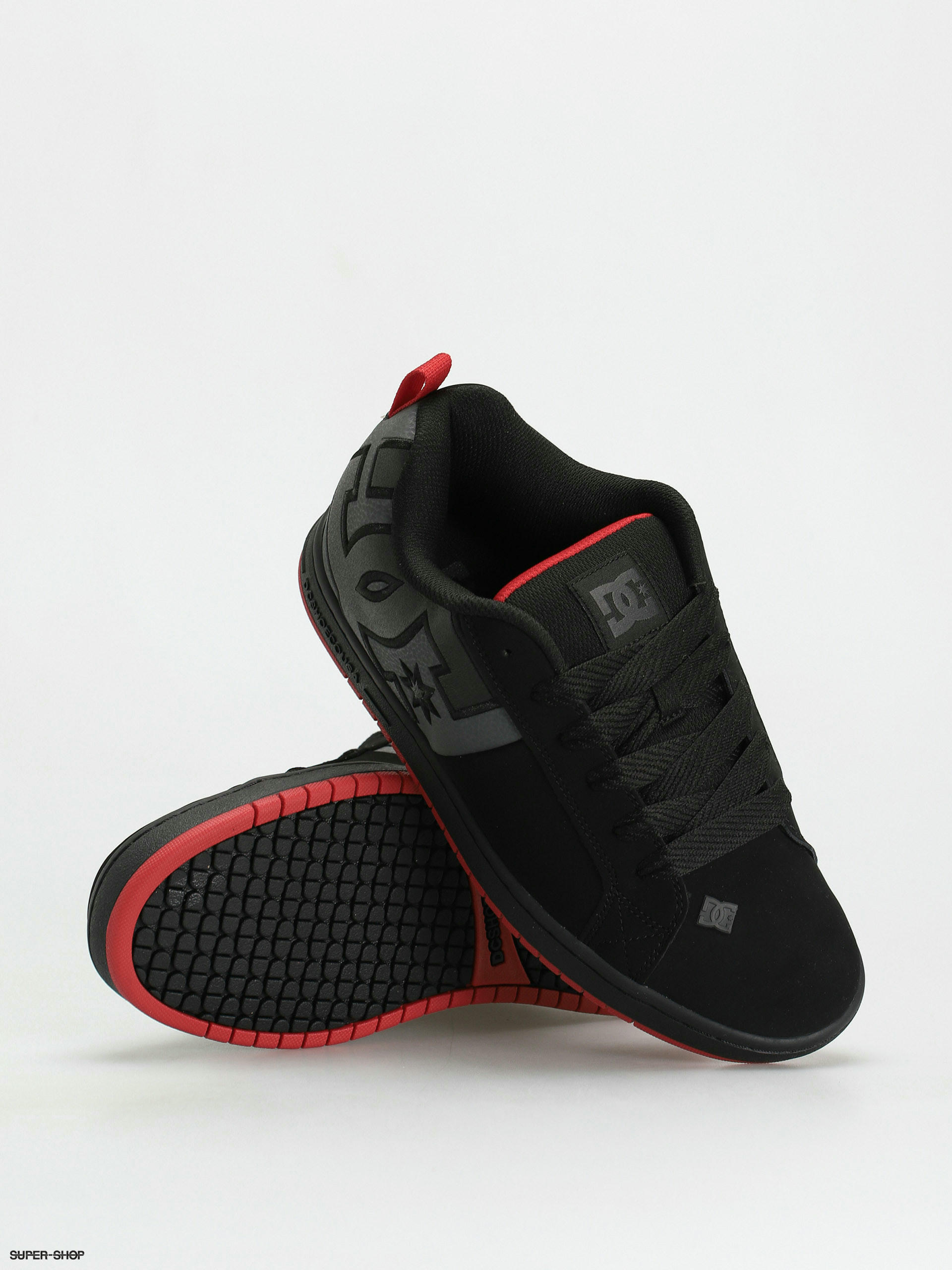 DC Court Graffik Sq Shoes (black/grey/red)