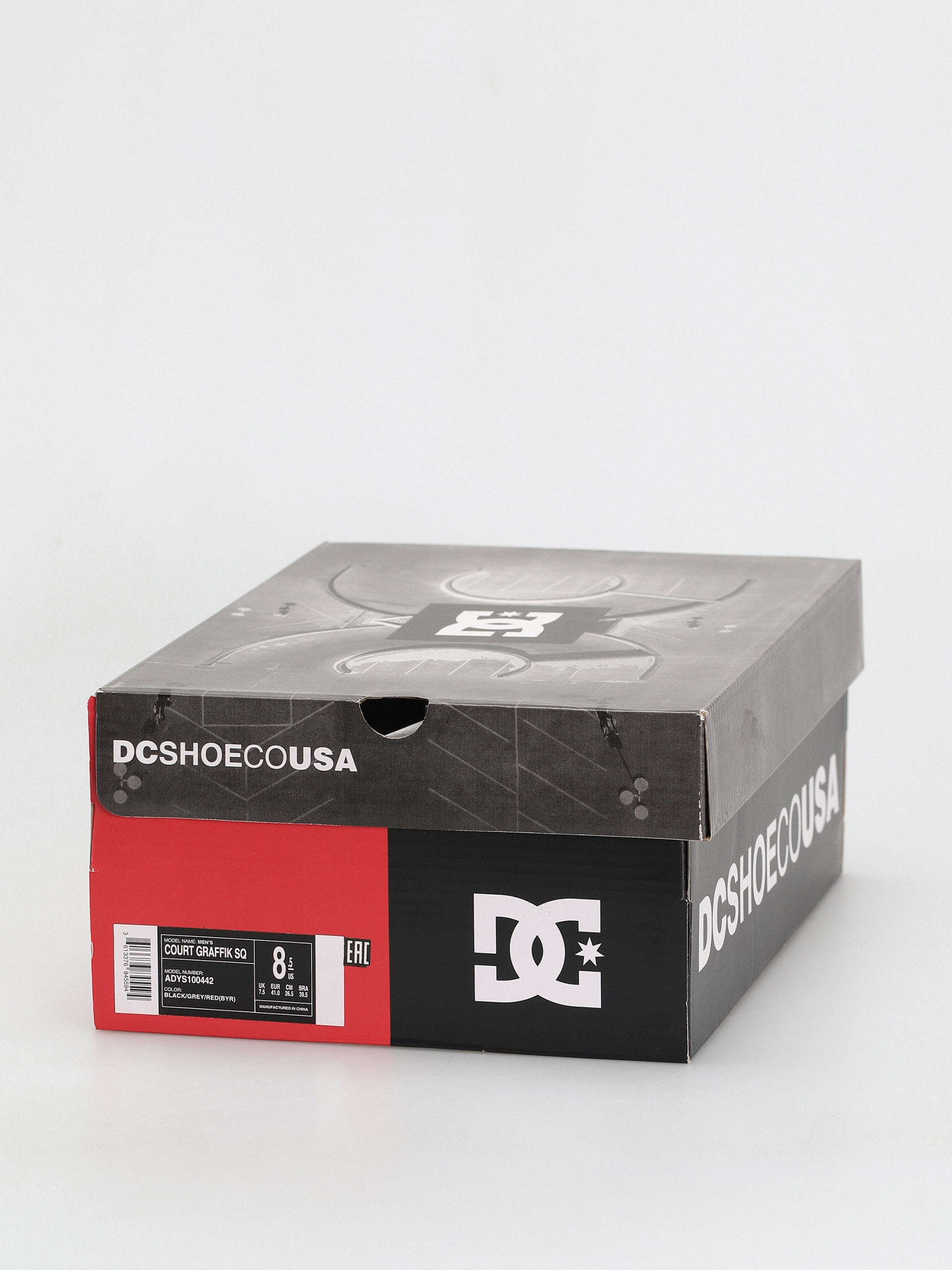 DC Court Graffik Sq Shoes (black/grey/red)