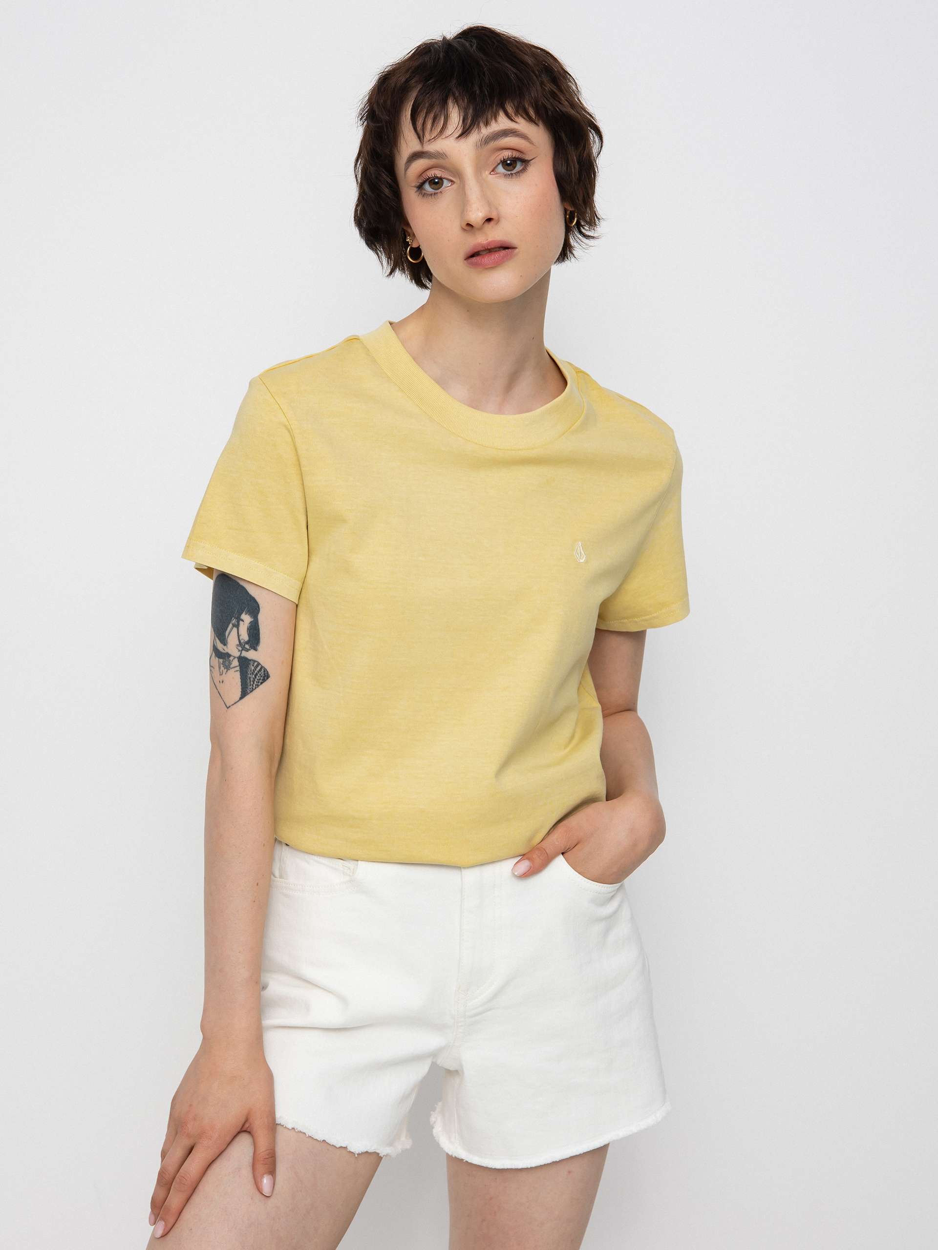 Volcom Solid Stone Emb T-Shirt Wmn (wheat)