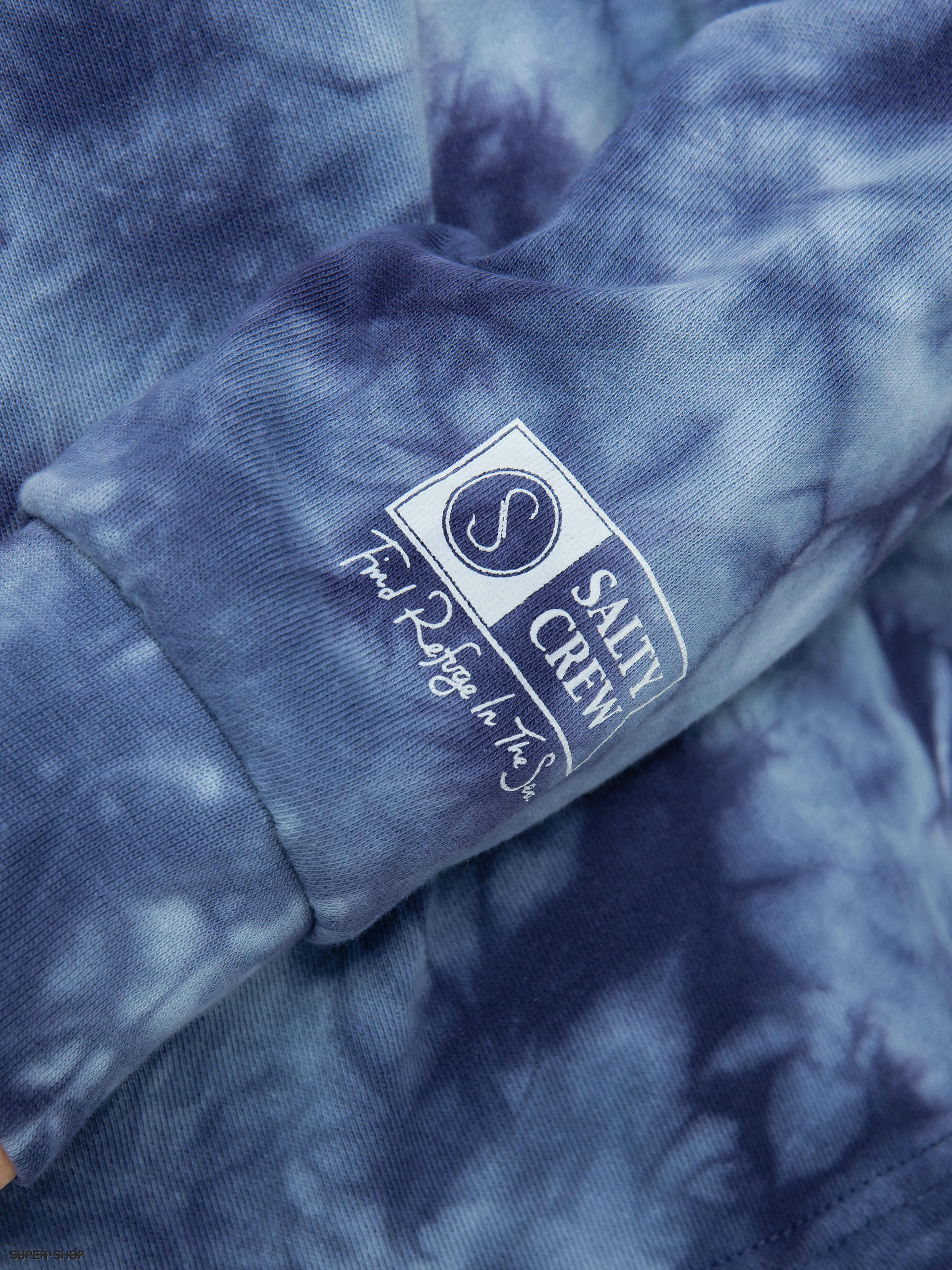 Salty Crew Sand Set Crop Hoodie Wmn (navy tie dye)