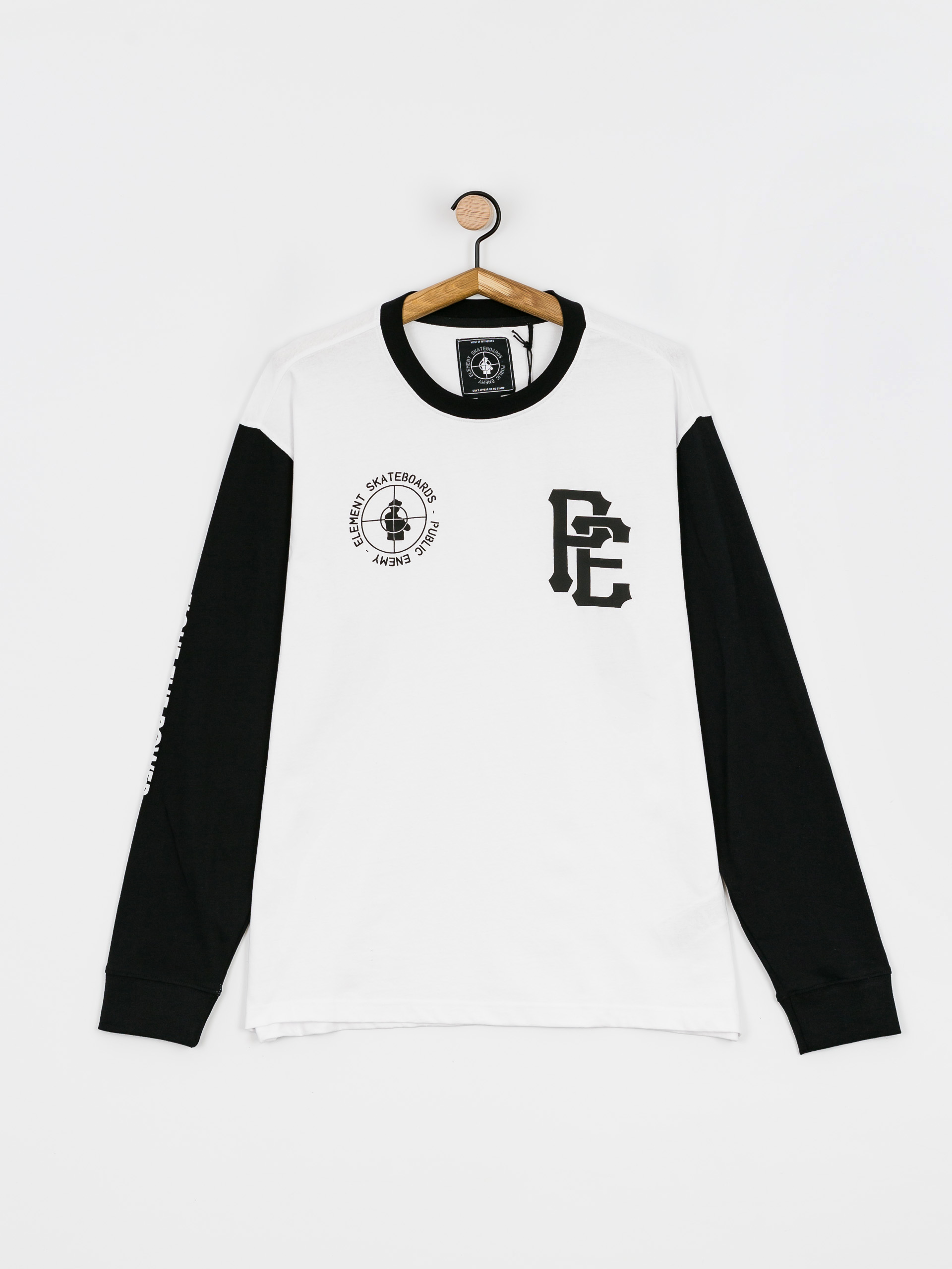 Element Pexe Target Ringer Longsleeve (white/blk)