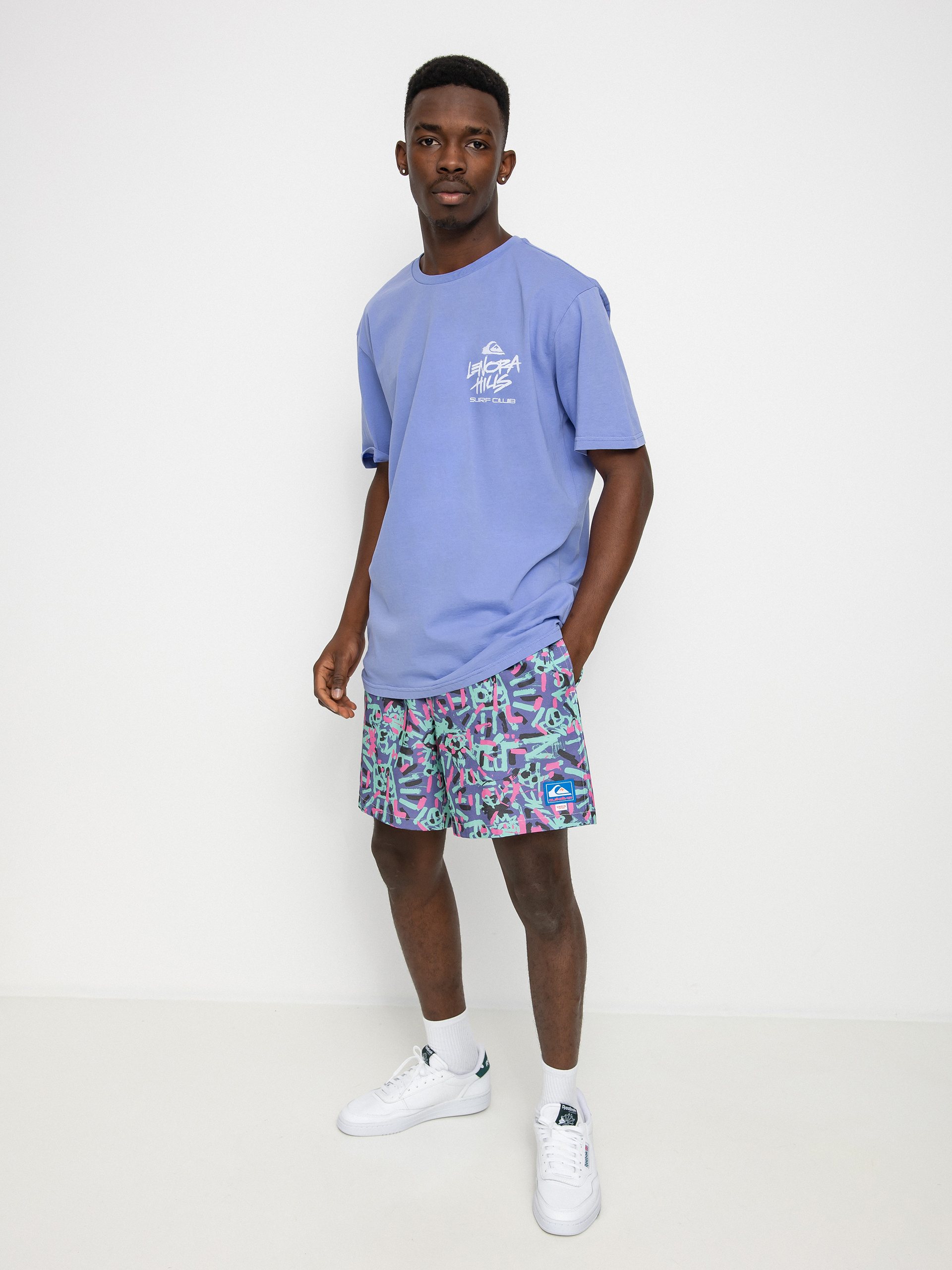 Quiksilver X Stranger Things Lenora Hills Surf Club T-shirt (jacaranda)