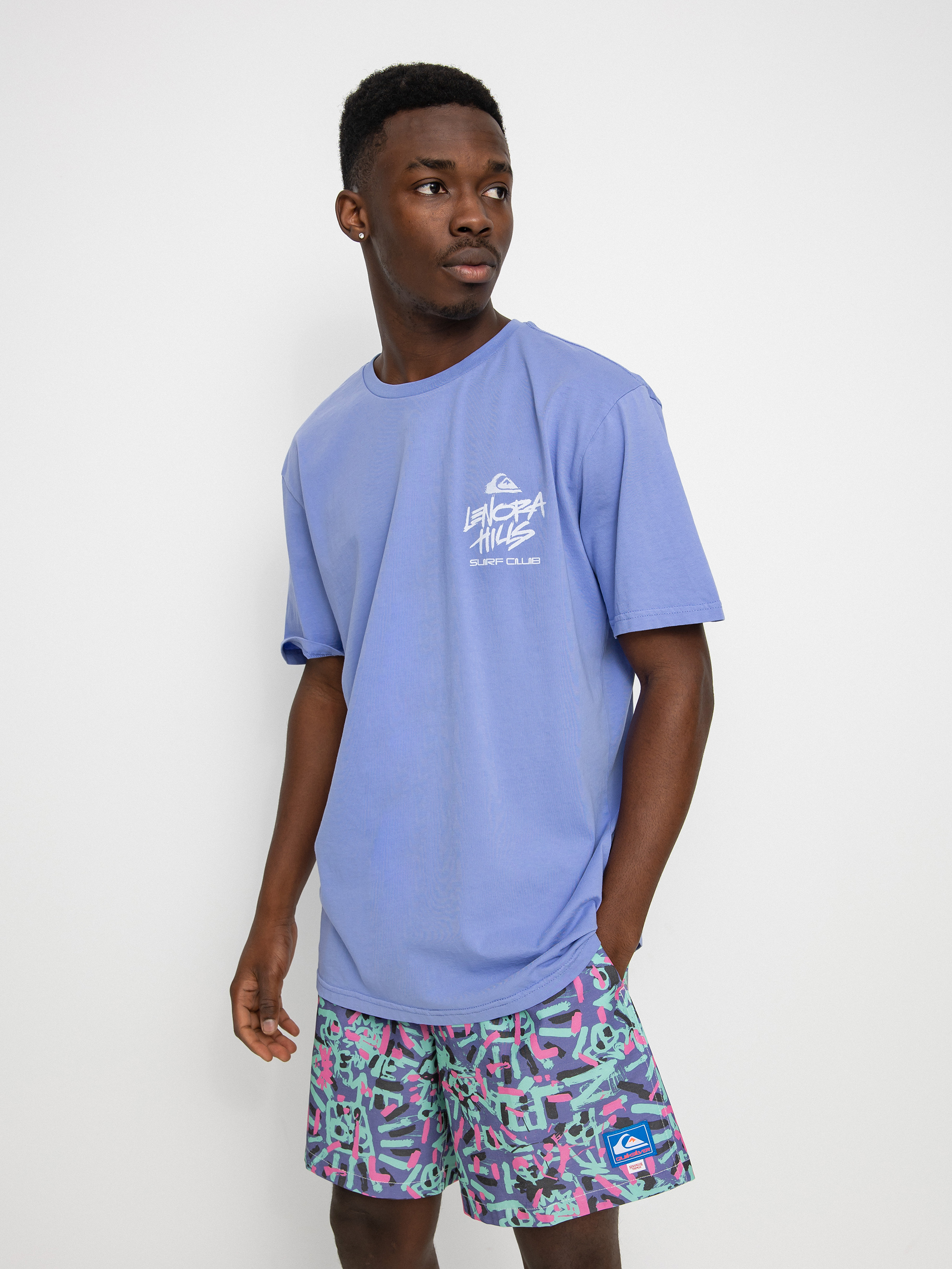 Quiksilver X Stranger Things Lenora Hills Surf Club T-shirt (jacaranda)
