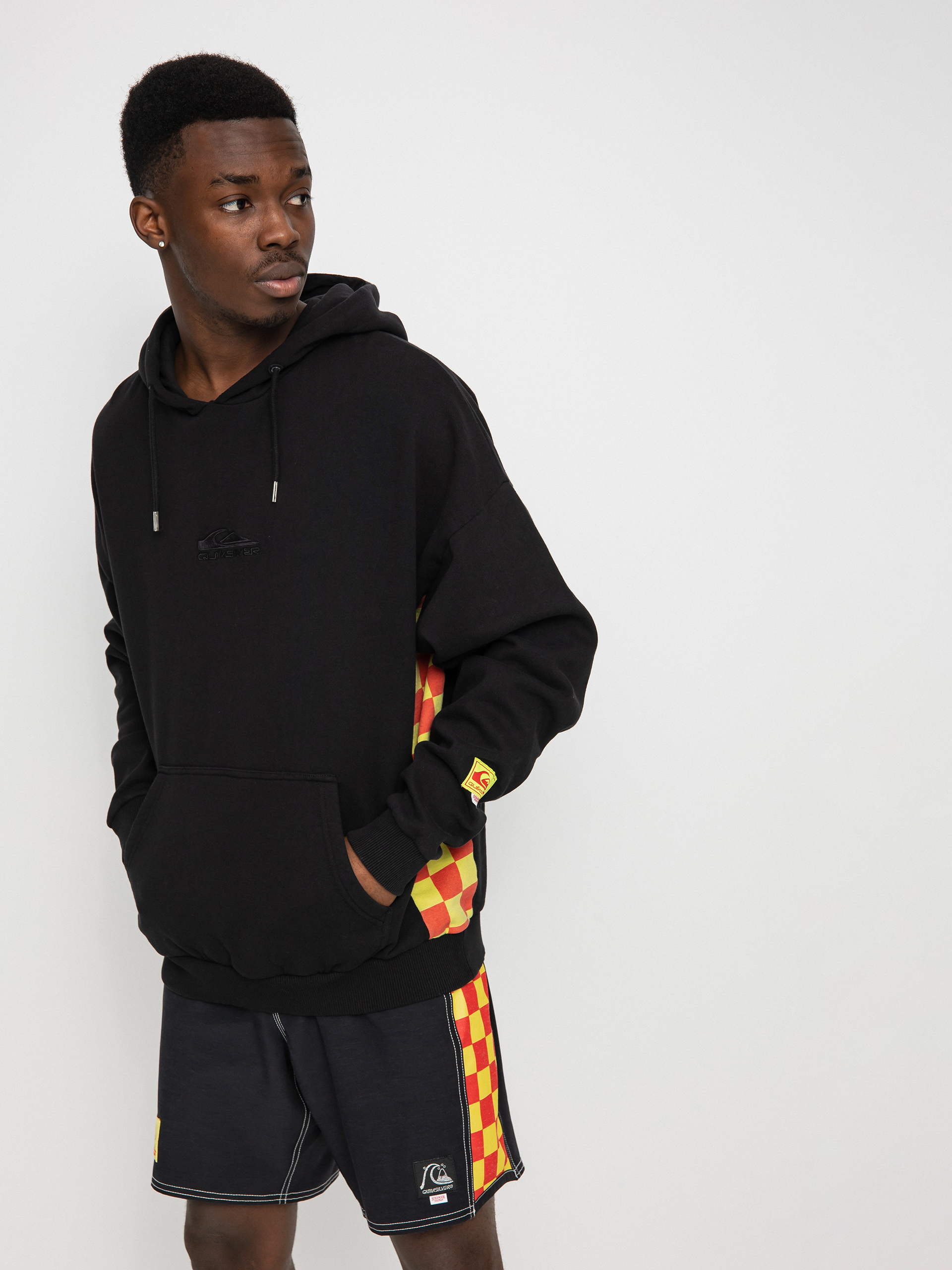 Quiksilver X Stranger Things Surfer Boy Checker HD Hoodie (black)