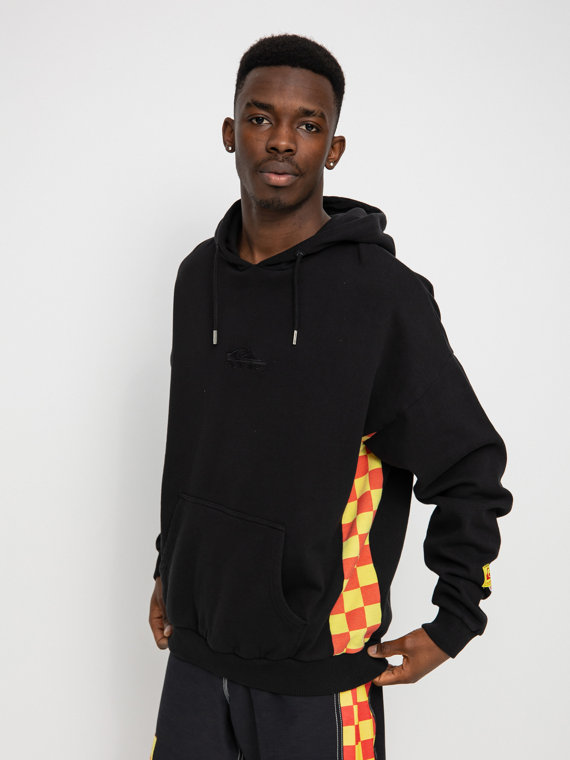 Quiksilver X Stranger Things Surfer Boy Checker HD Hoodie (black)