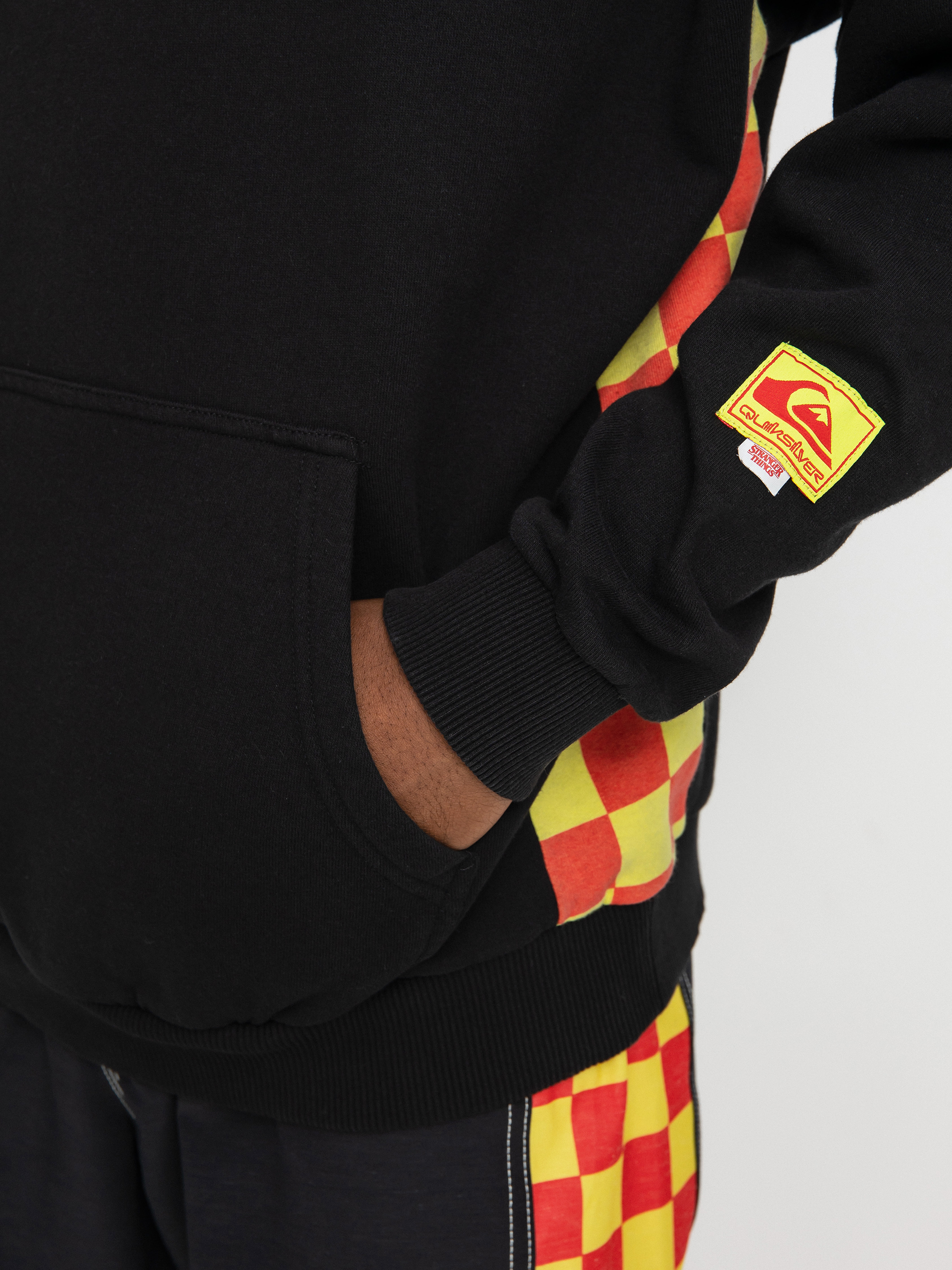 Quiksilver X Stranger Things Surfer Boy Checker HD Hoodie (black)