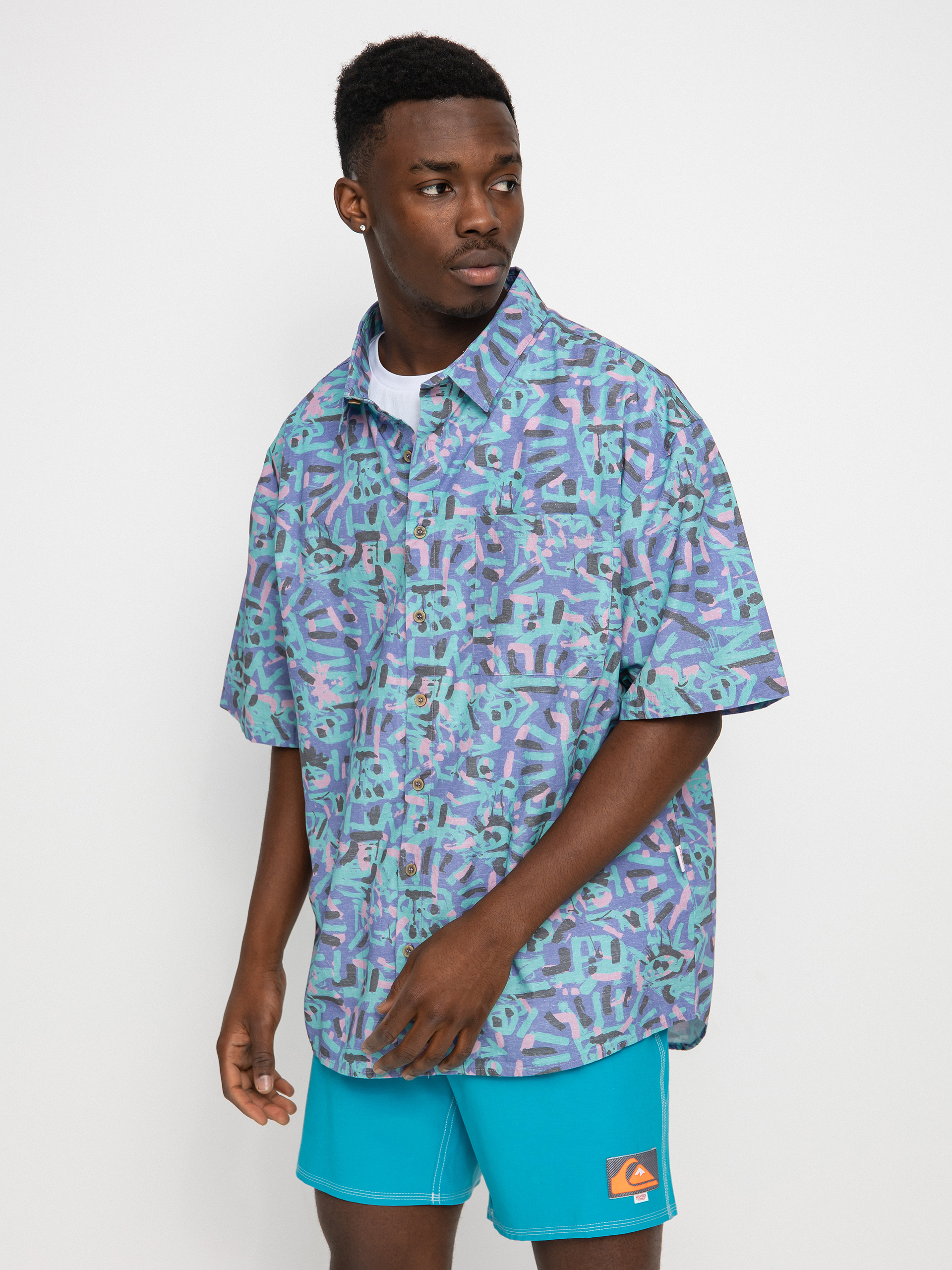 Quiksilver X Stranger Things Lenora Hemd (lenora warpaint marlin)