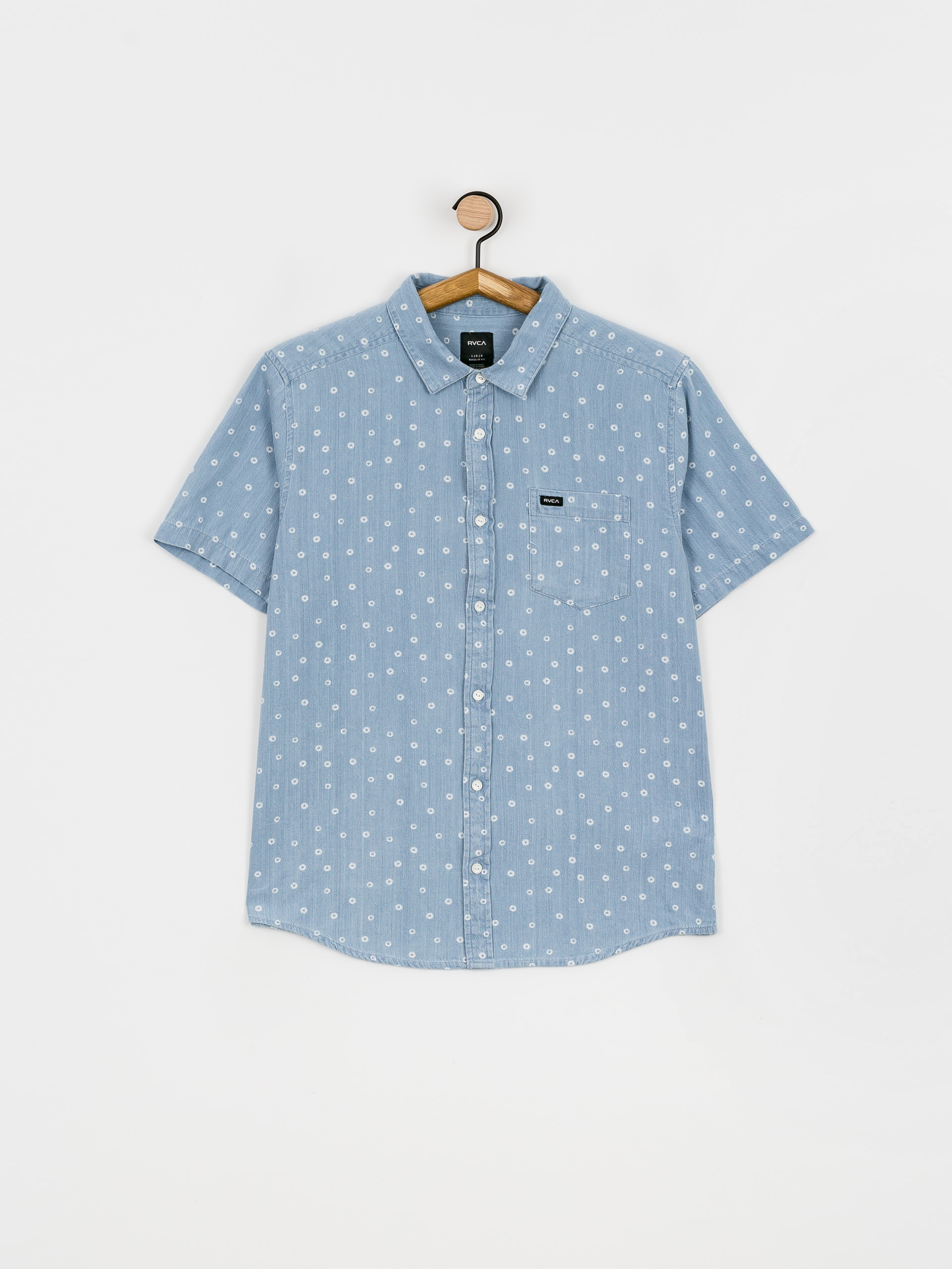RVCA Harbour Shirt (denim/white)