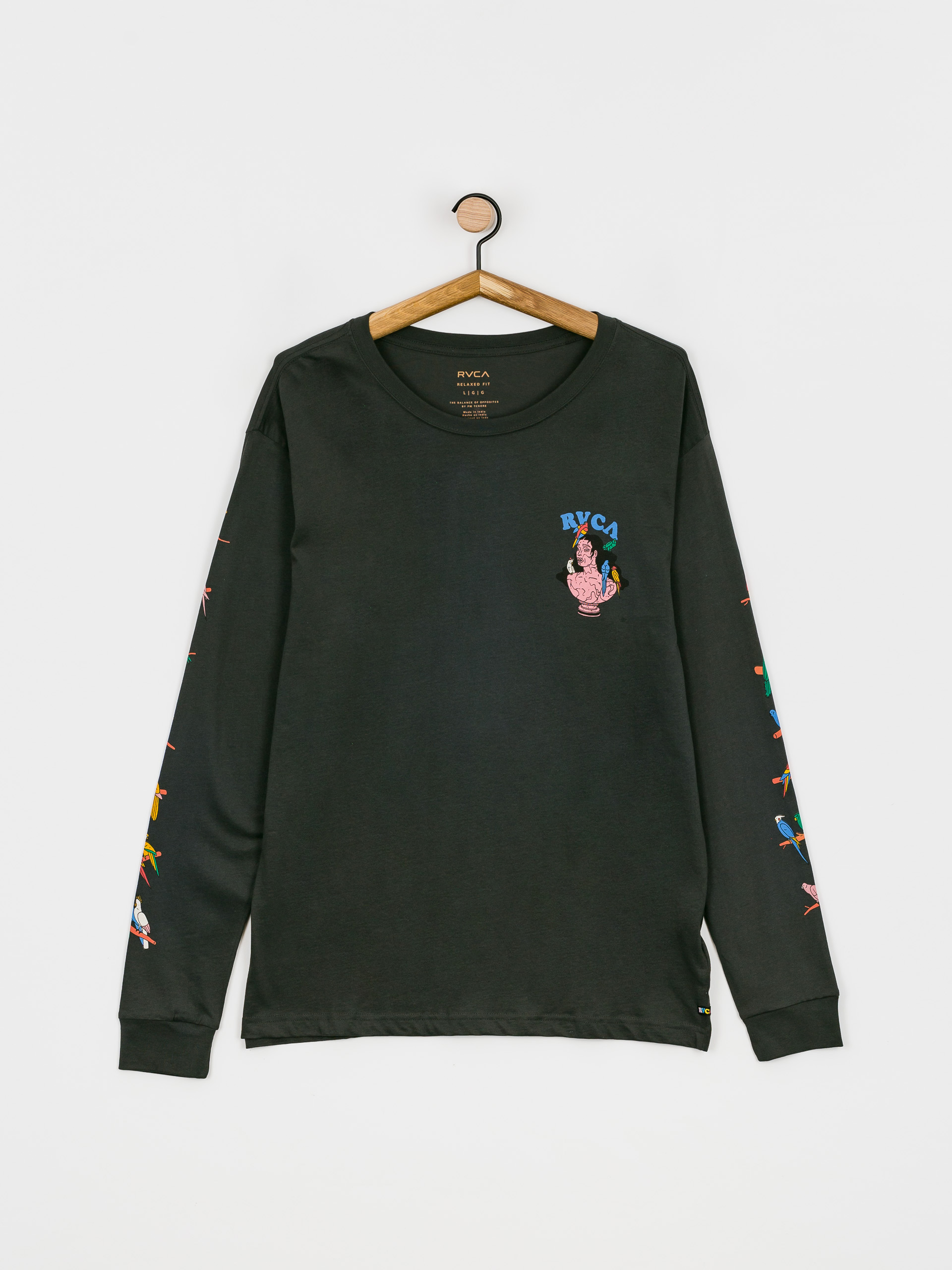 RVCA Parrot Ice Longsleeve (pirate black)