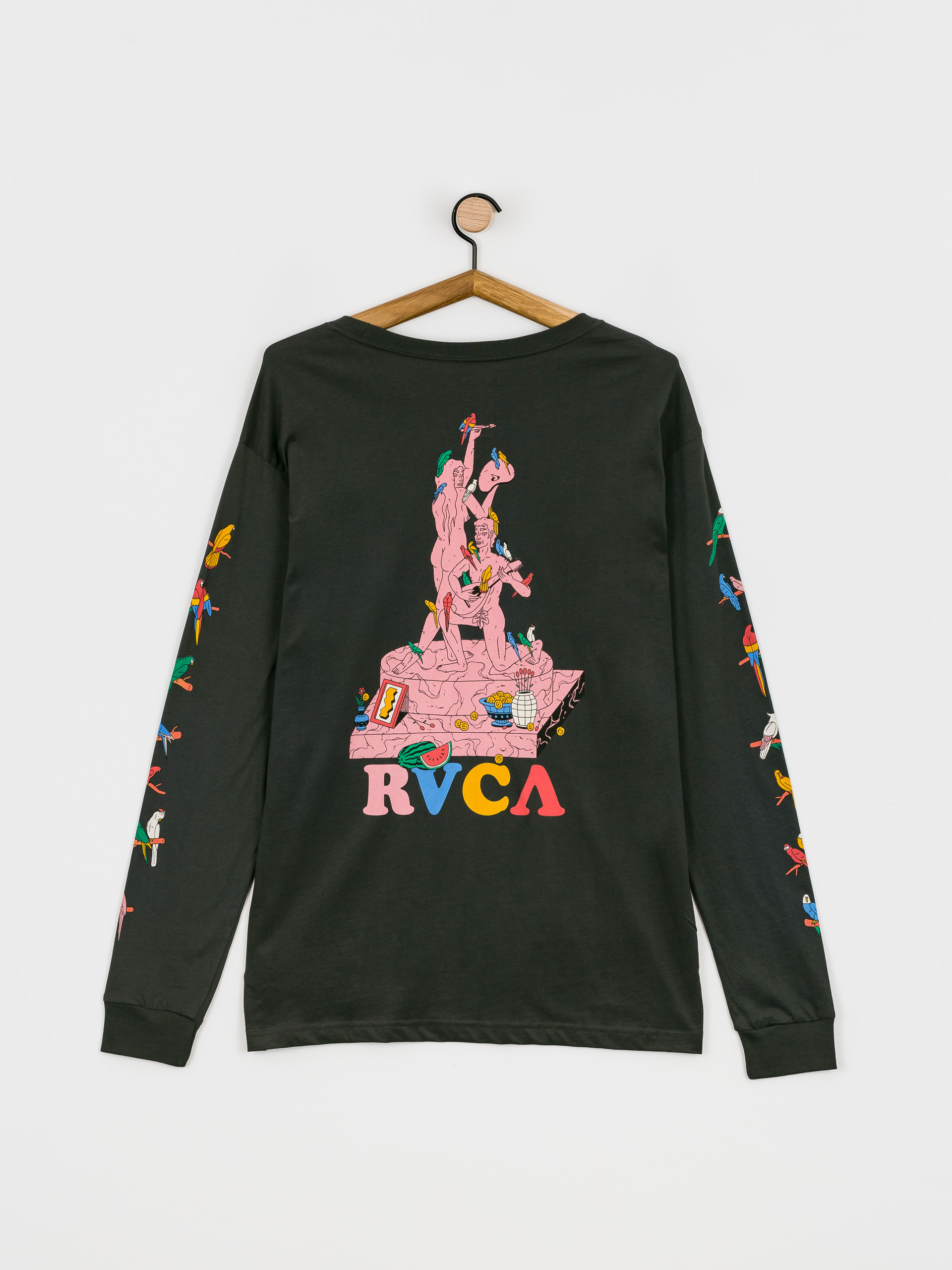 RVCA Parrot Ice Longsleeve (pirate black)