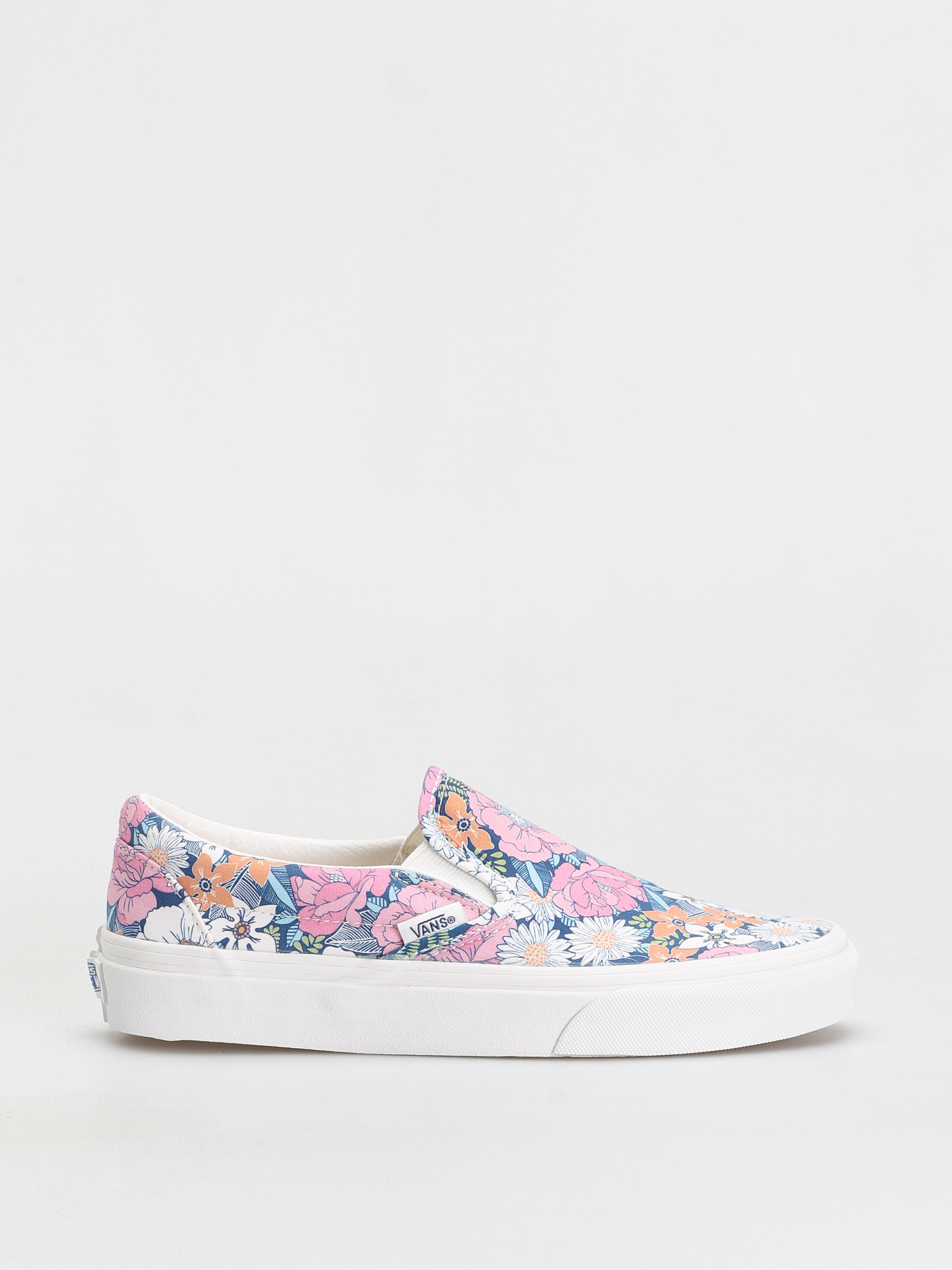 vans floral slip on shoes