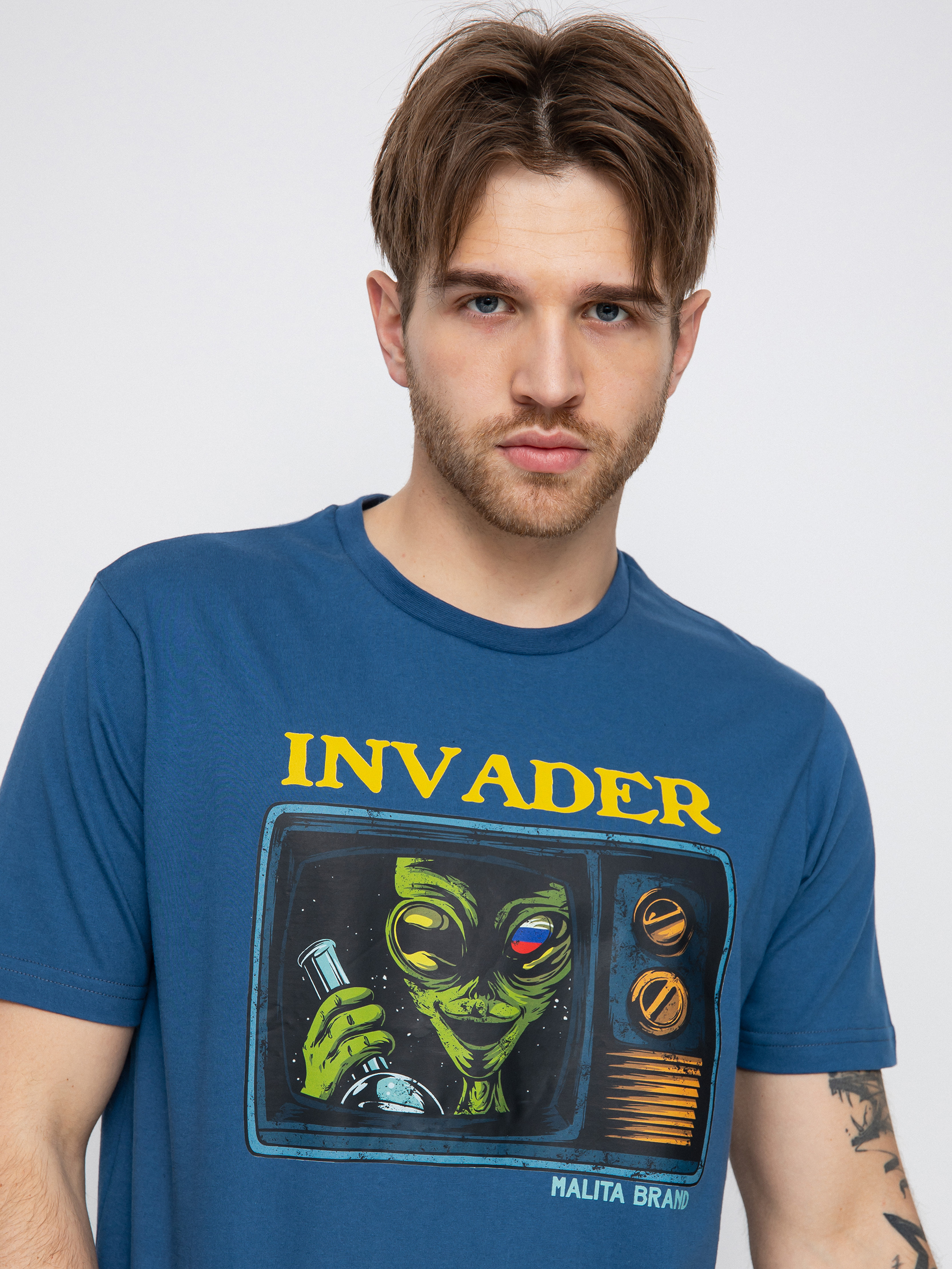 Malita Invader T-shirt (navy)