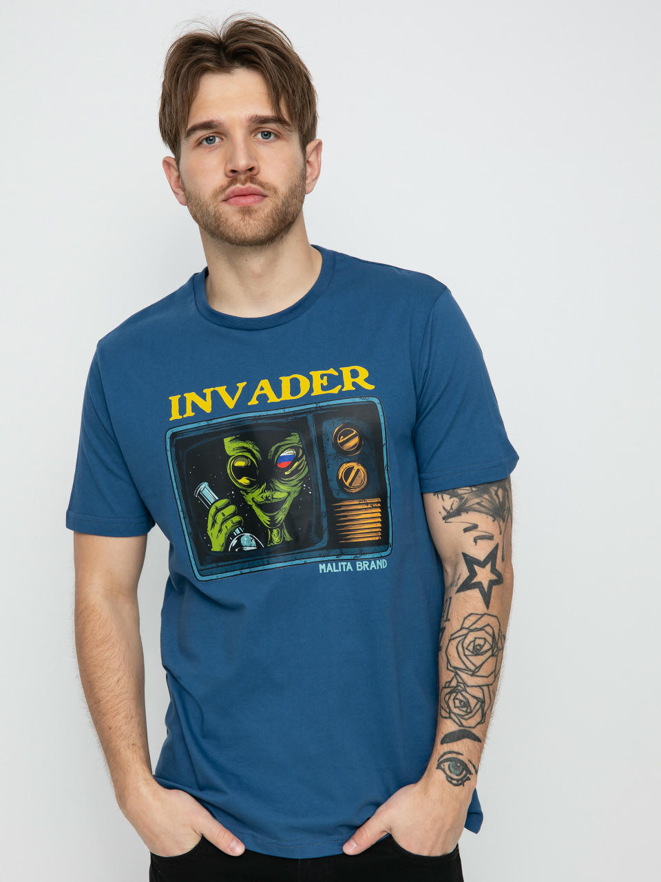 Malita Invader T-shirt (navy)