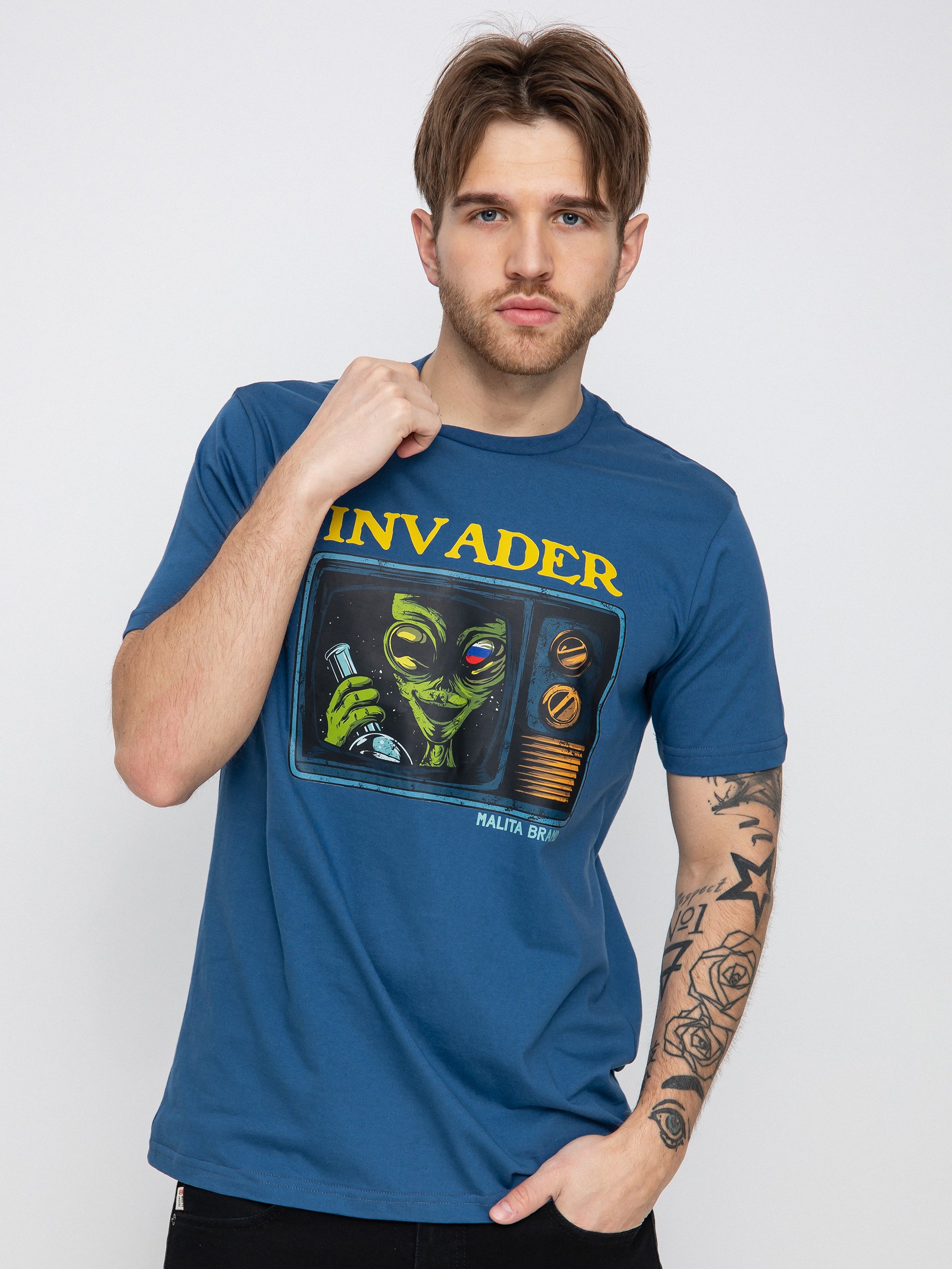 Malita Invader T-shirt (navy)