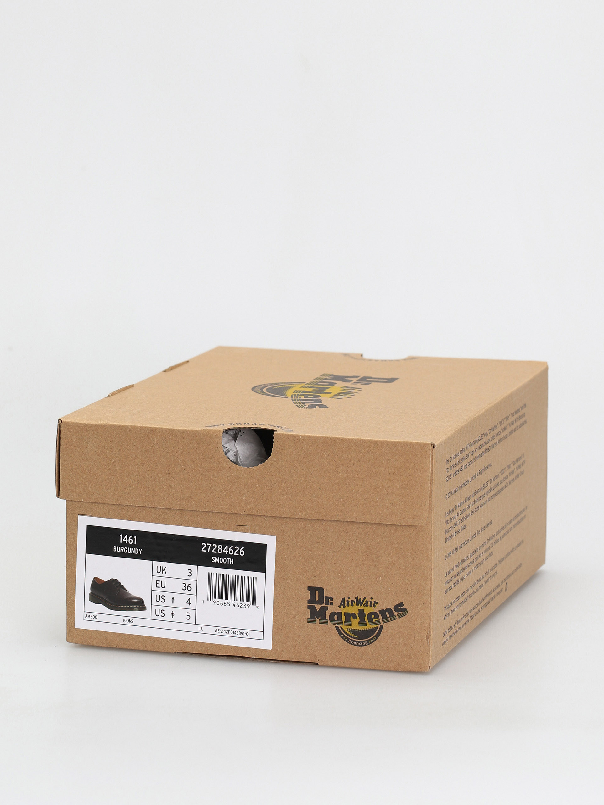 Brown Doc Marten Low with Box Dr Martens 1461 Ziggy Leather - Brown Brand New No OG Box  main image 2