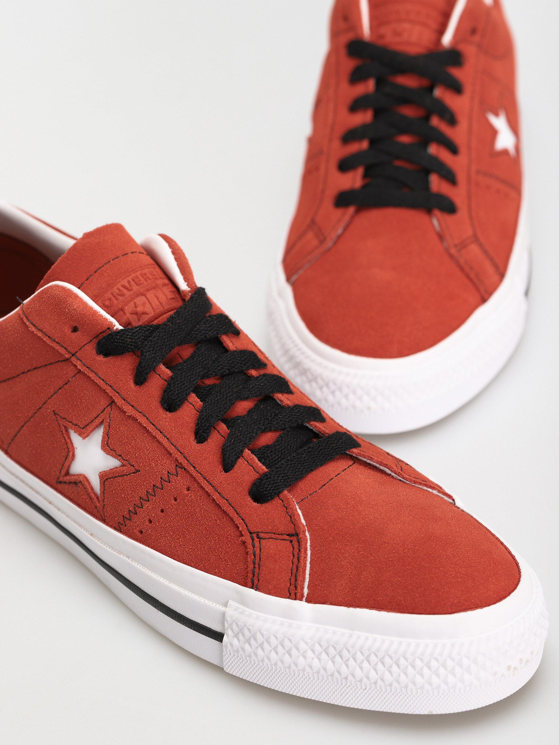 Converse One Star Pro Shoes (fire opal/black/white)