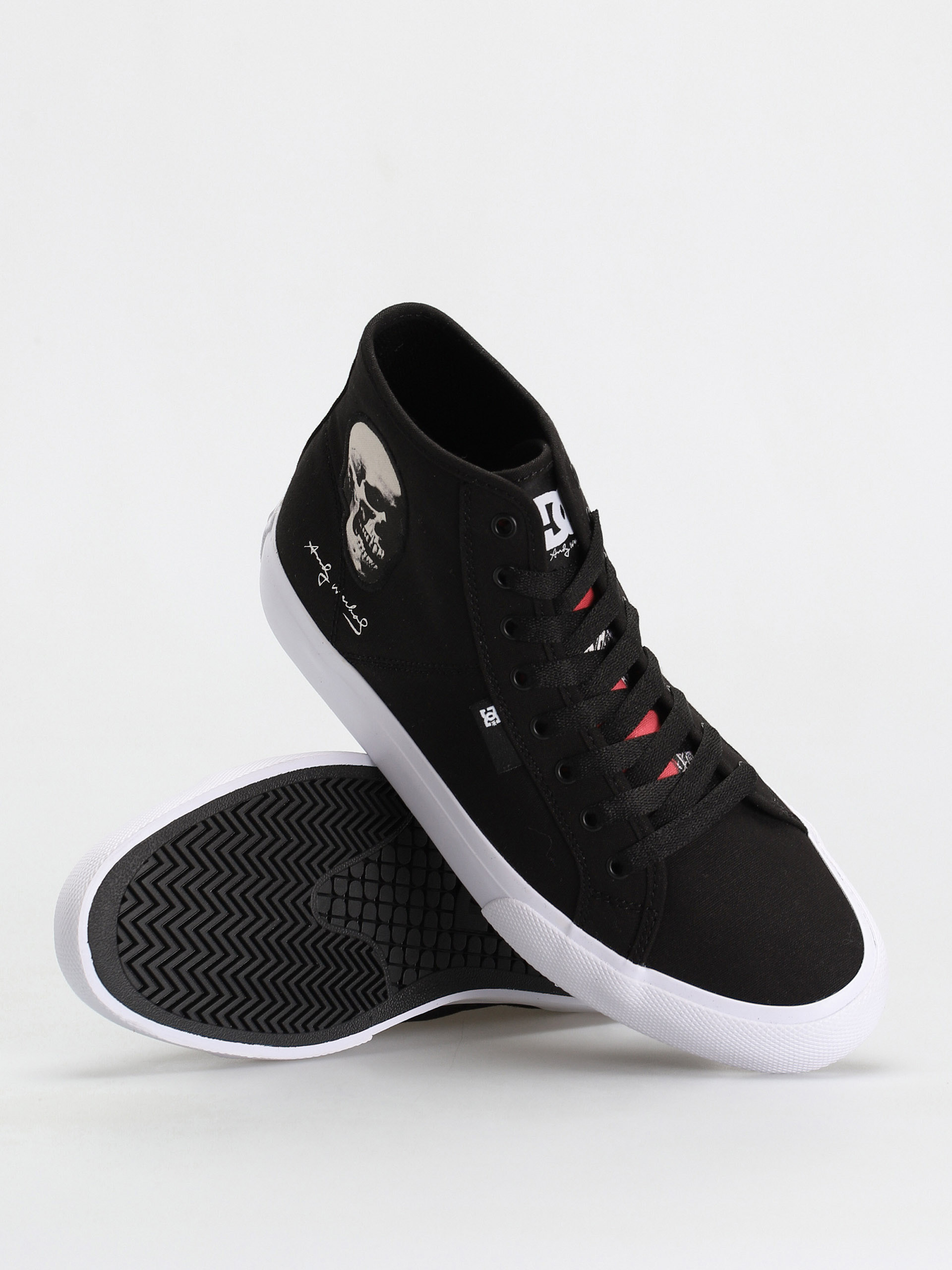 DC X Andy Warhol Manual Hi Shoes (black/white/red)