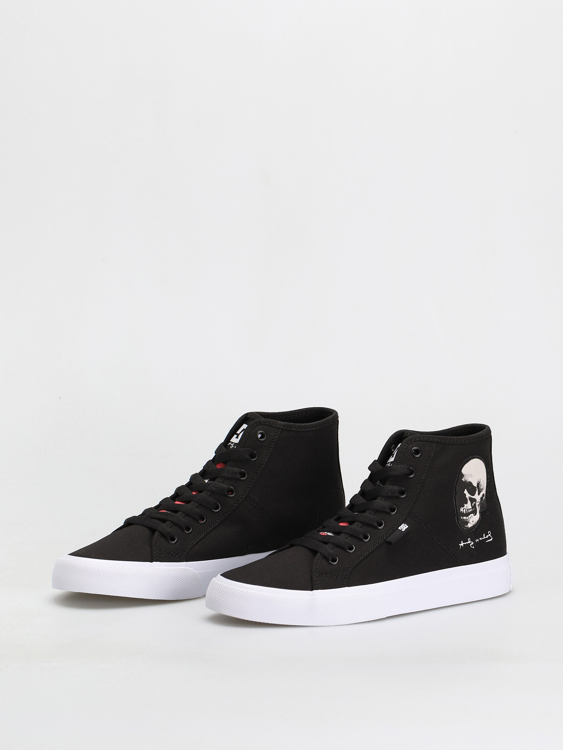 DC X Andy Warhol Manual Hi Shoes (black/white/red)