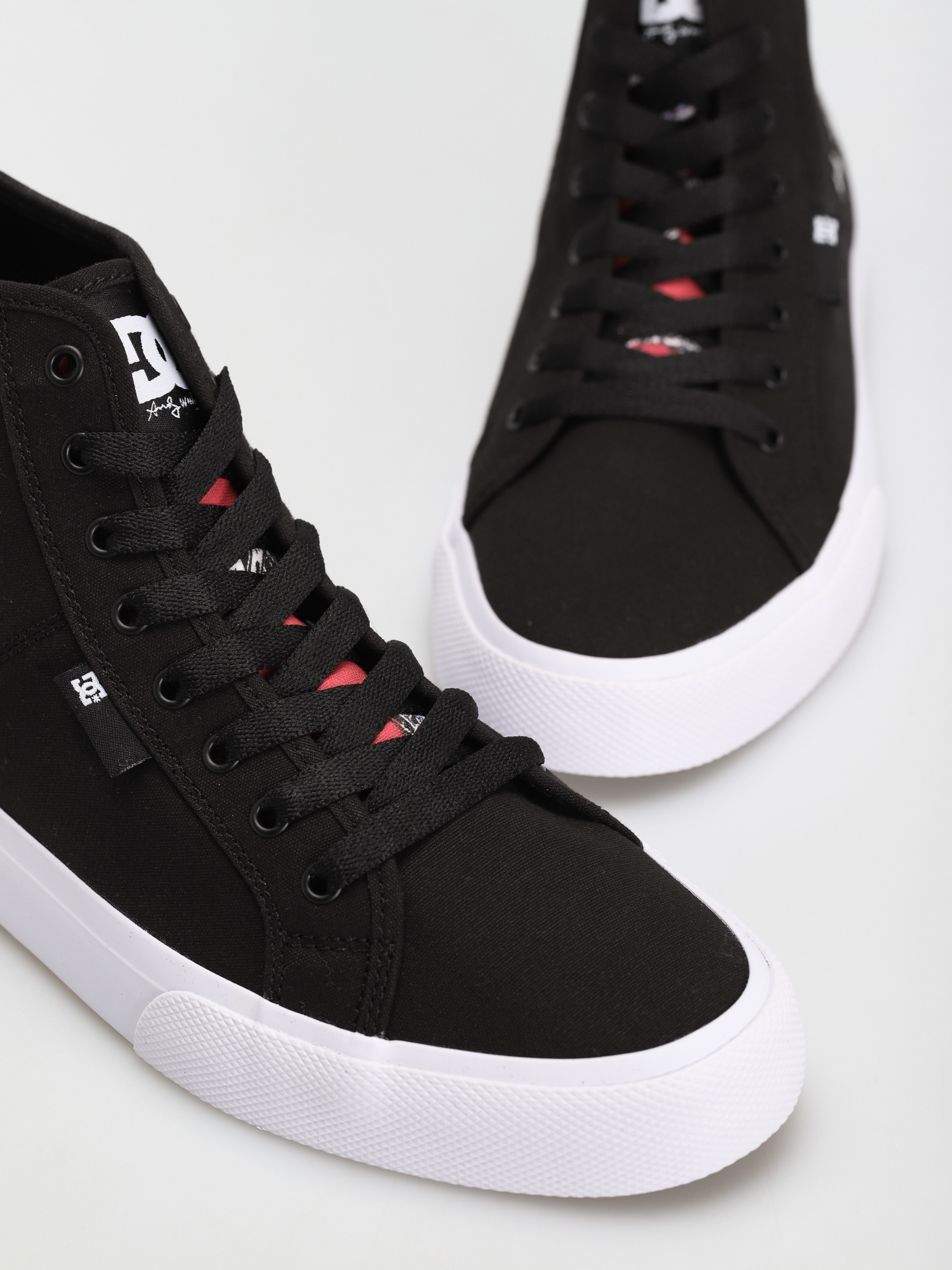 DC X Andy Warhol Manual Hi Shoes (black/white/red)