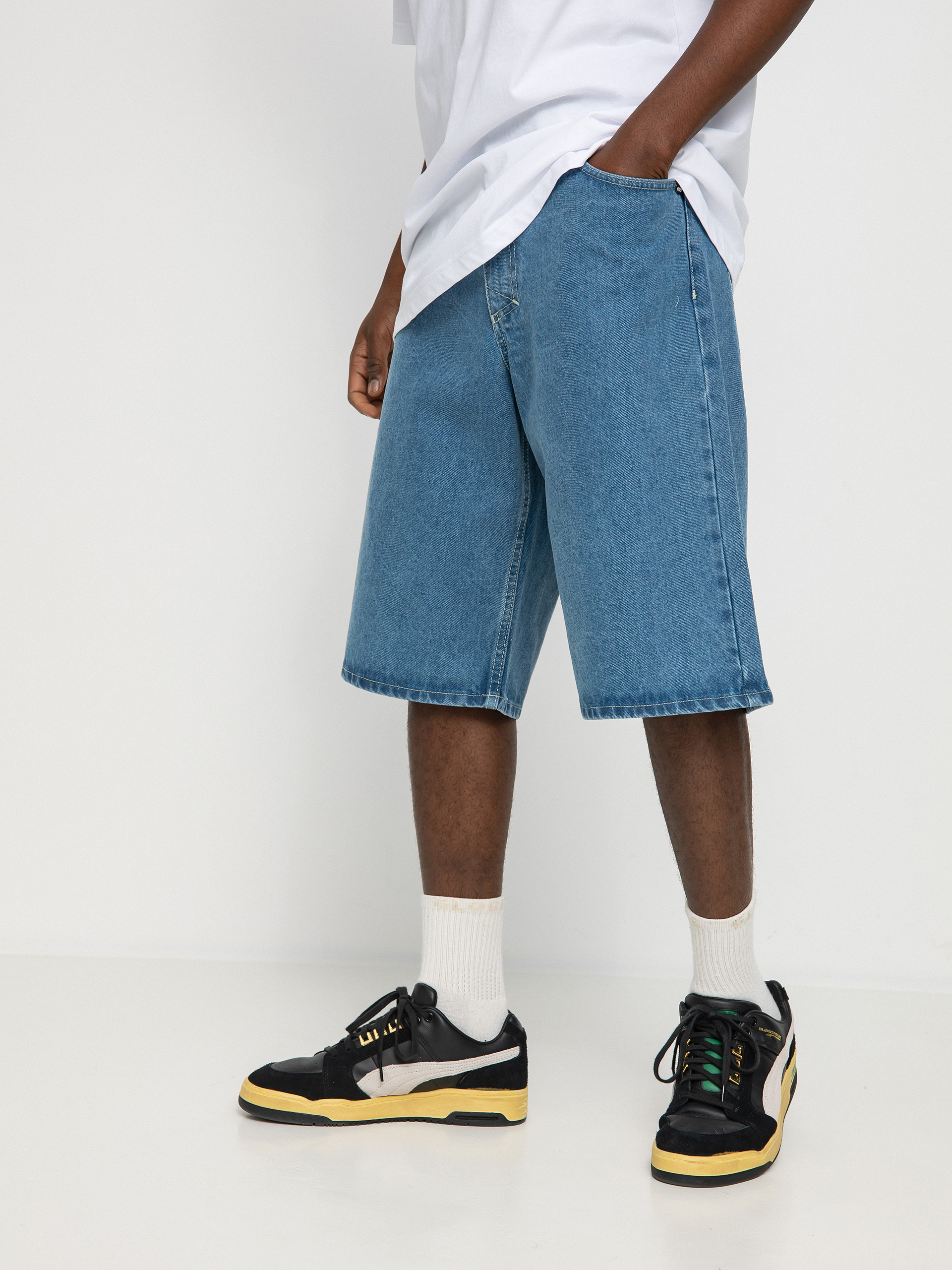 MassDnm Craft Jeans Baggy Fit Shorts 