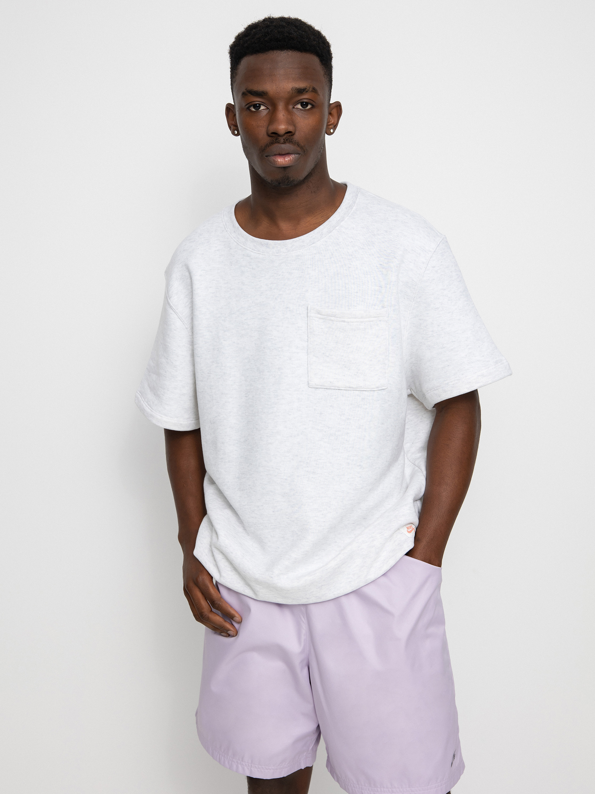 Nike SB Novelty Sweatshirt (birch heather/lt madder root)