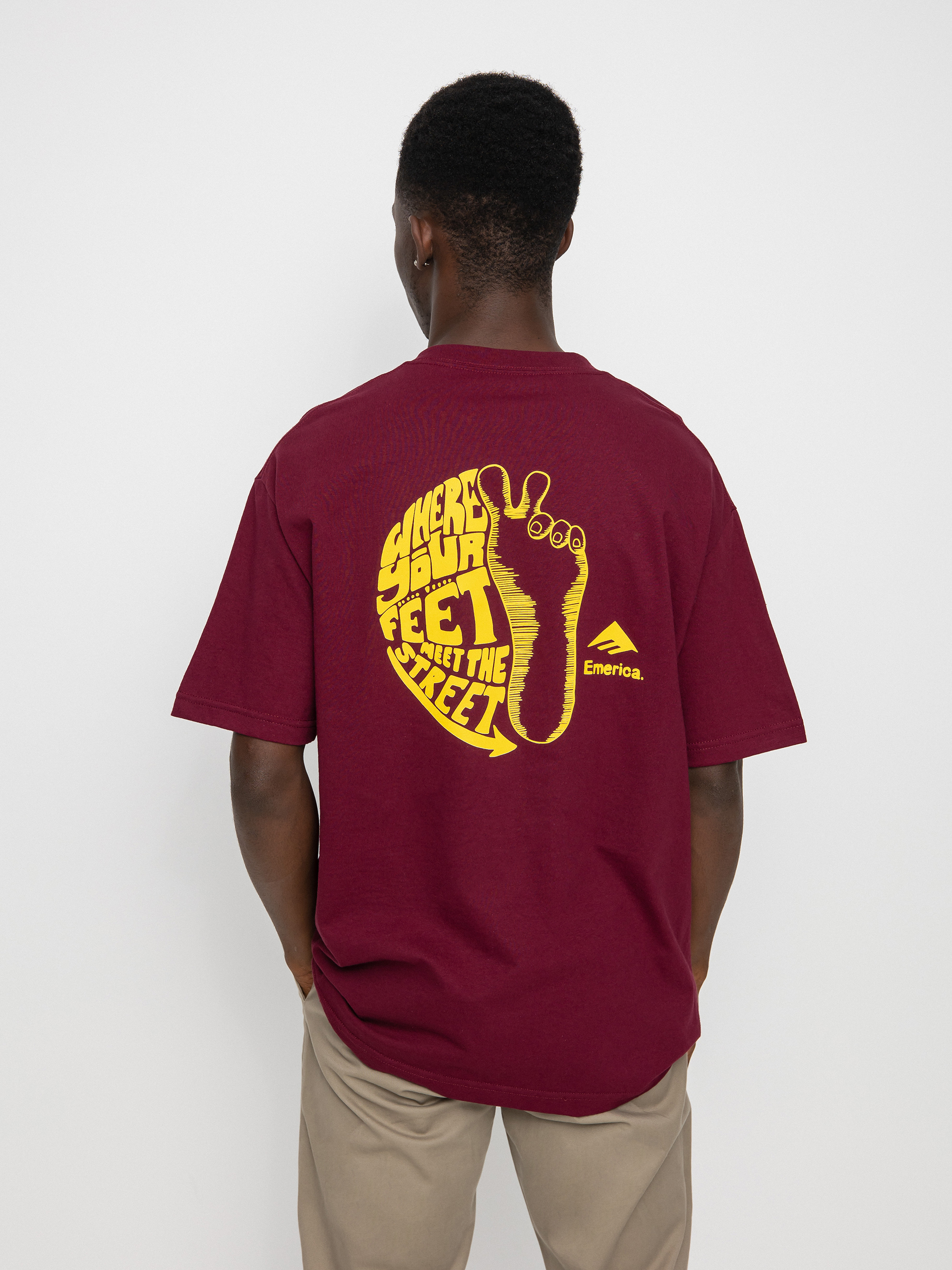 Thrasher T-shirt Skate Mag (maroon)