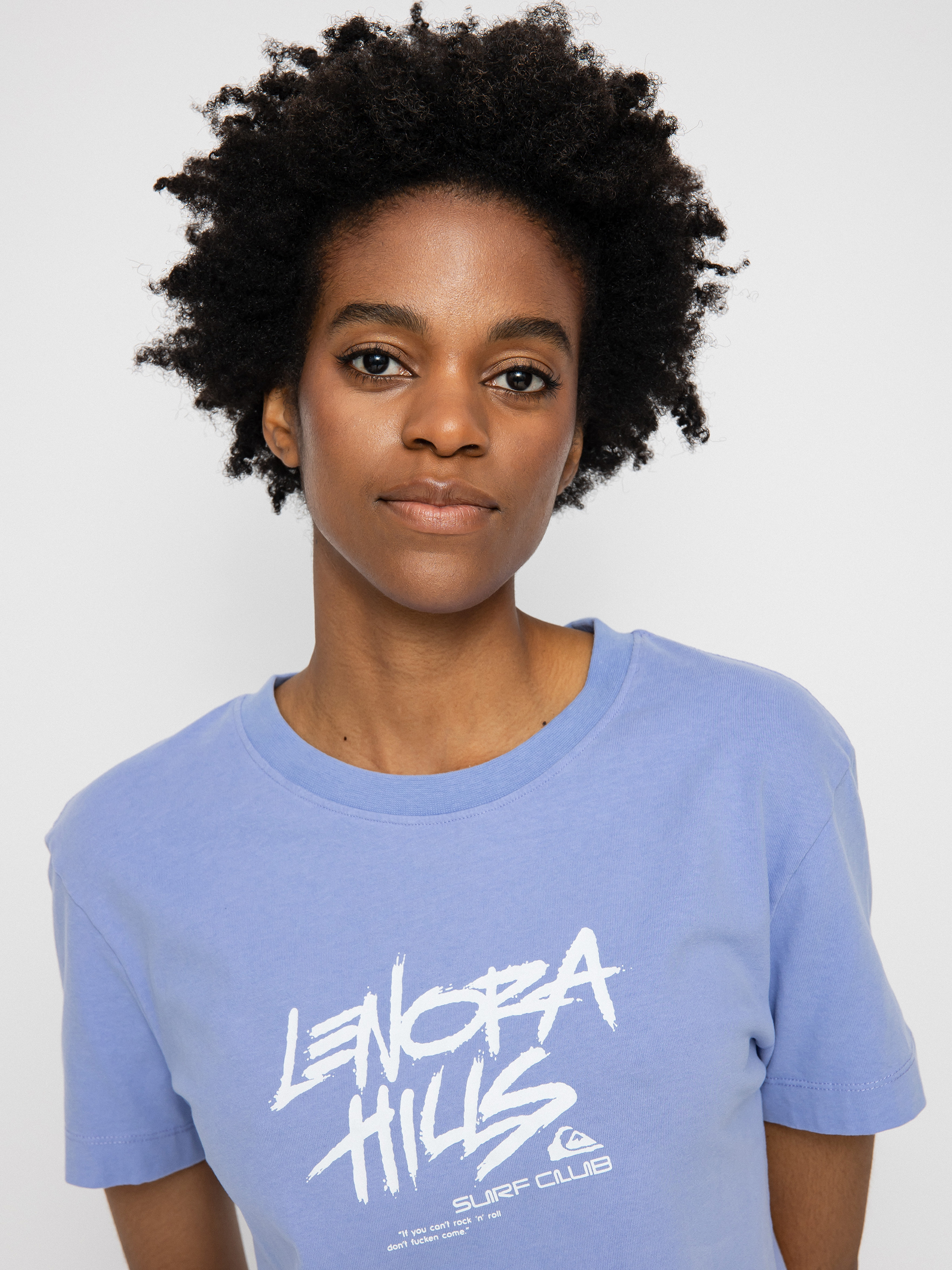 Quiksilver X Stranger Things 86 Crop T-shirt Wmn (jacaranda)