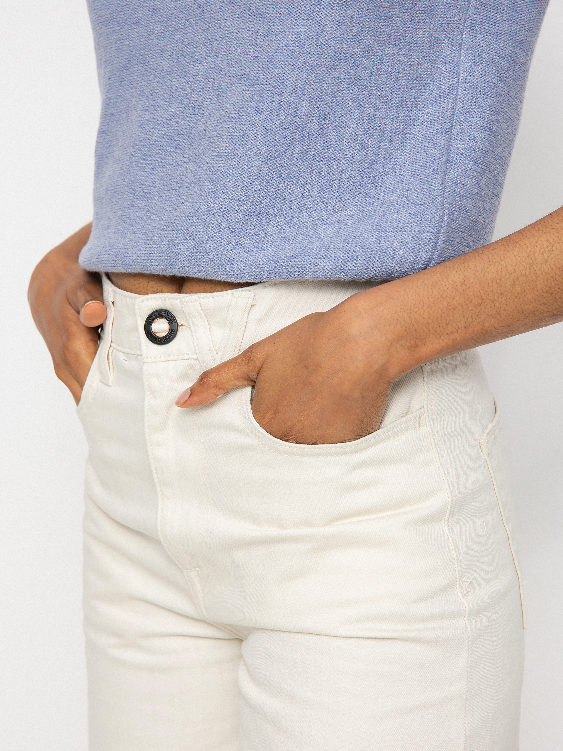 Volcom Weellow Denim Hose Wmn (cloud)