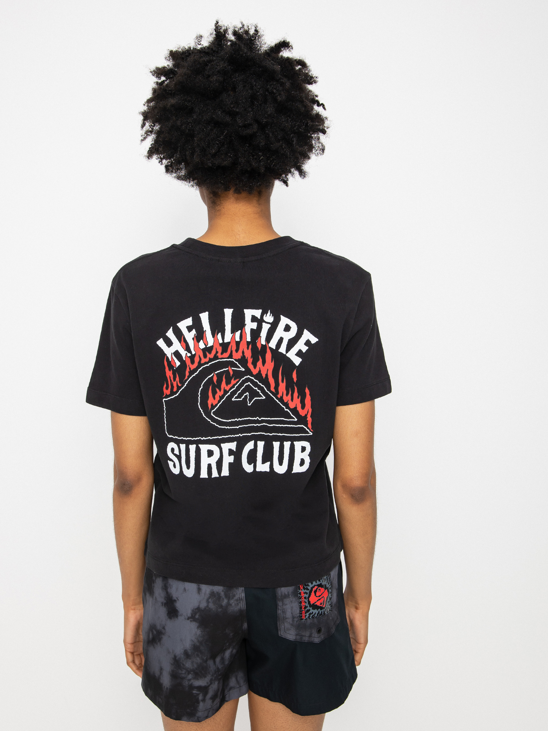 Quiksilver  X Stranger Things 86 Crop T-shirt Wmn (black)
