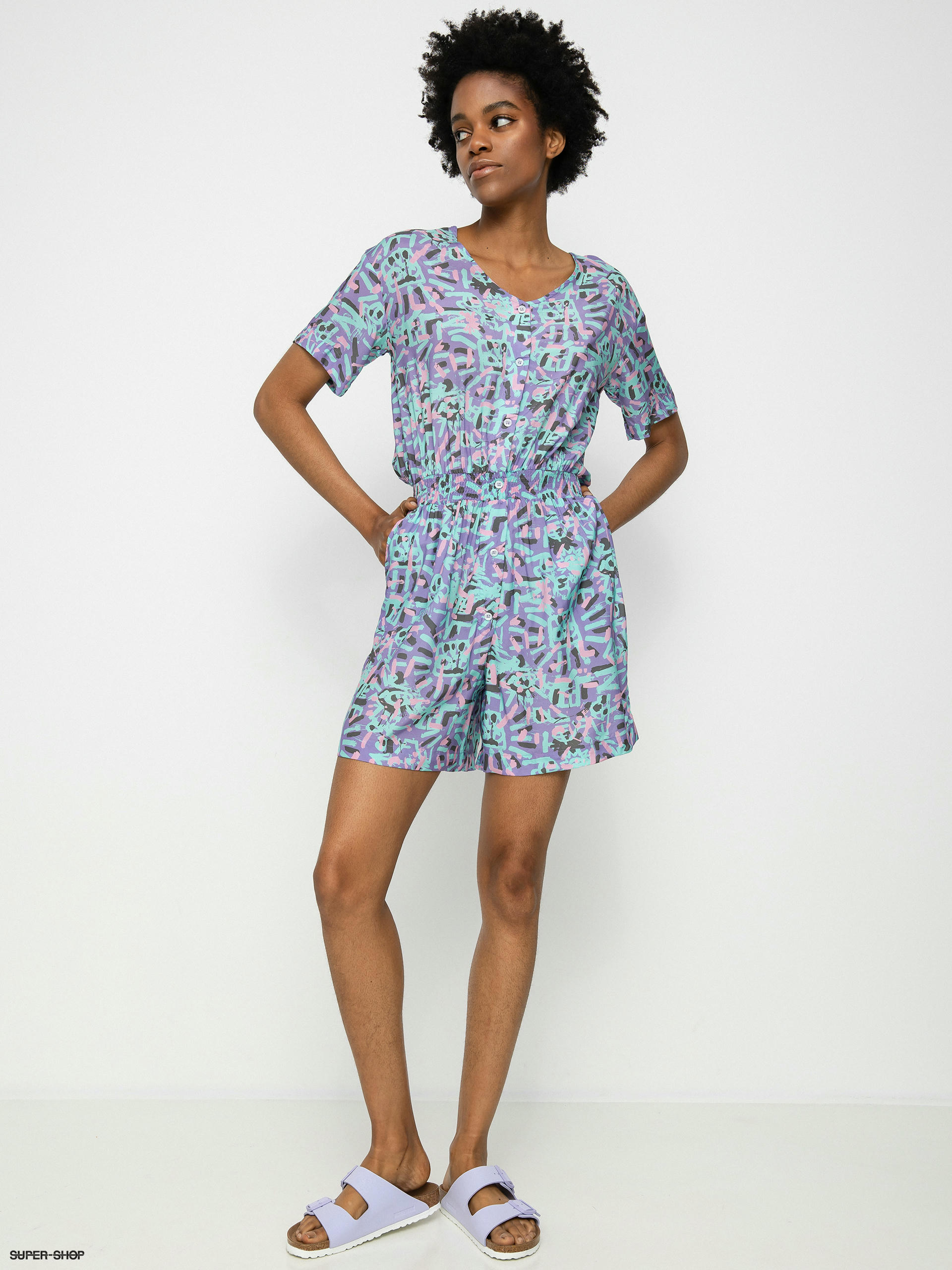 Short sleeve shop romper dress