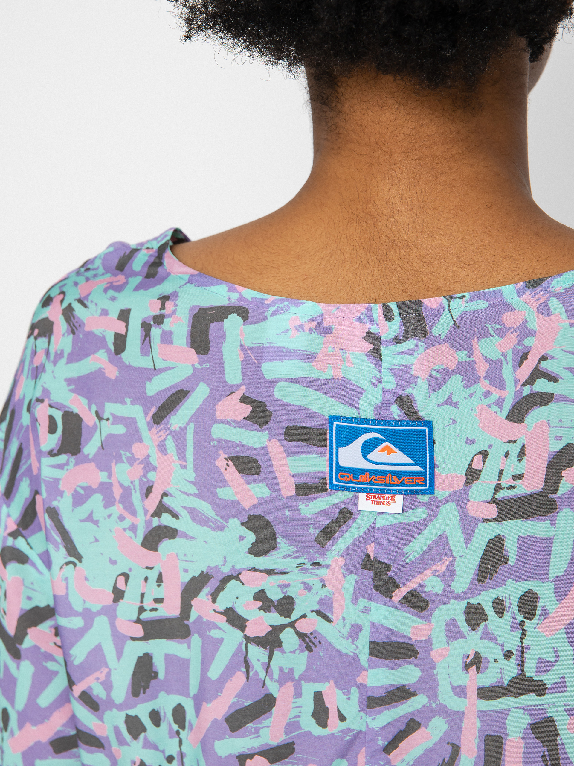 Quiksilver X Stranger Things Lenora Woven Romper Kleid Wmn (lenora warpaint marlin)