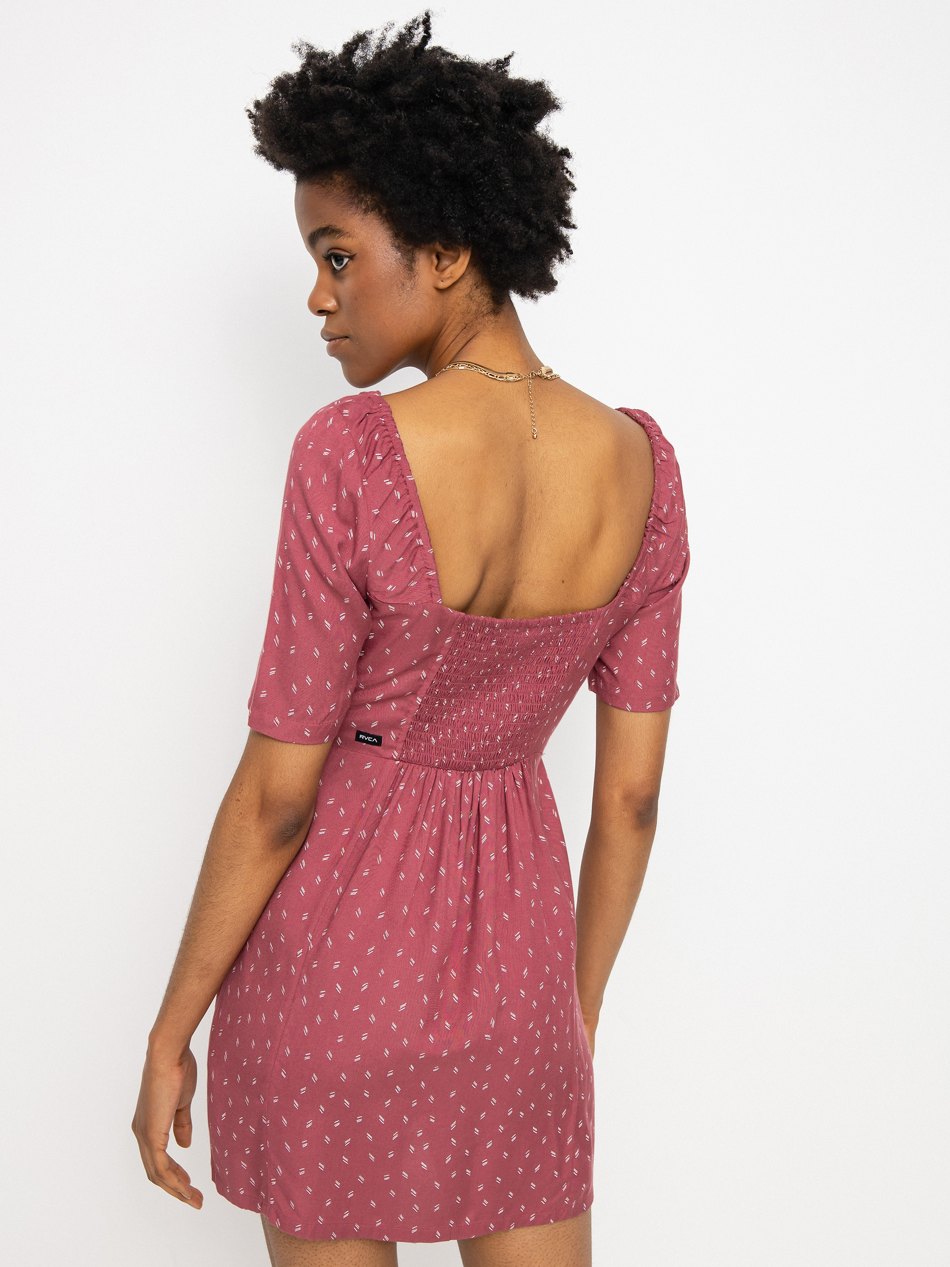 RVCA Peachy Dress Wmn (plum berry)