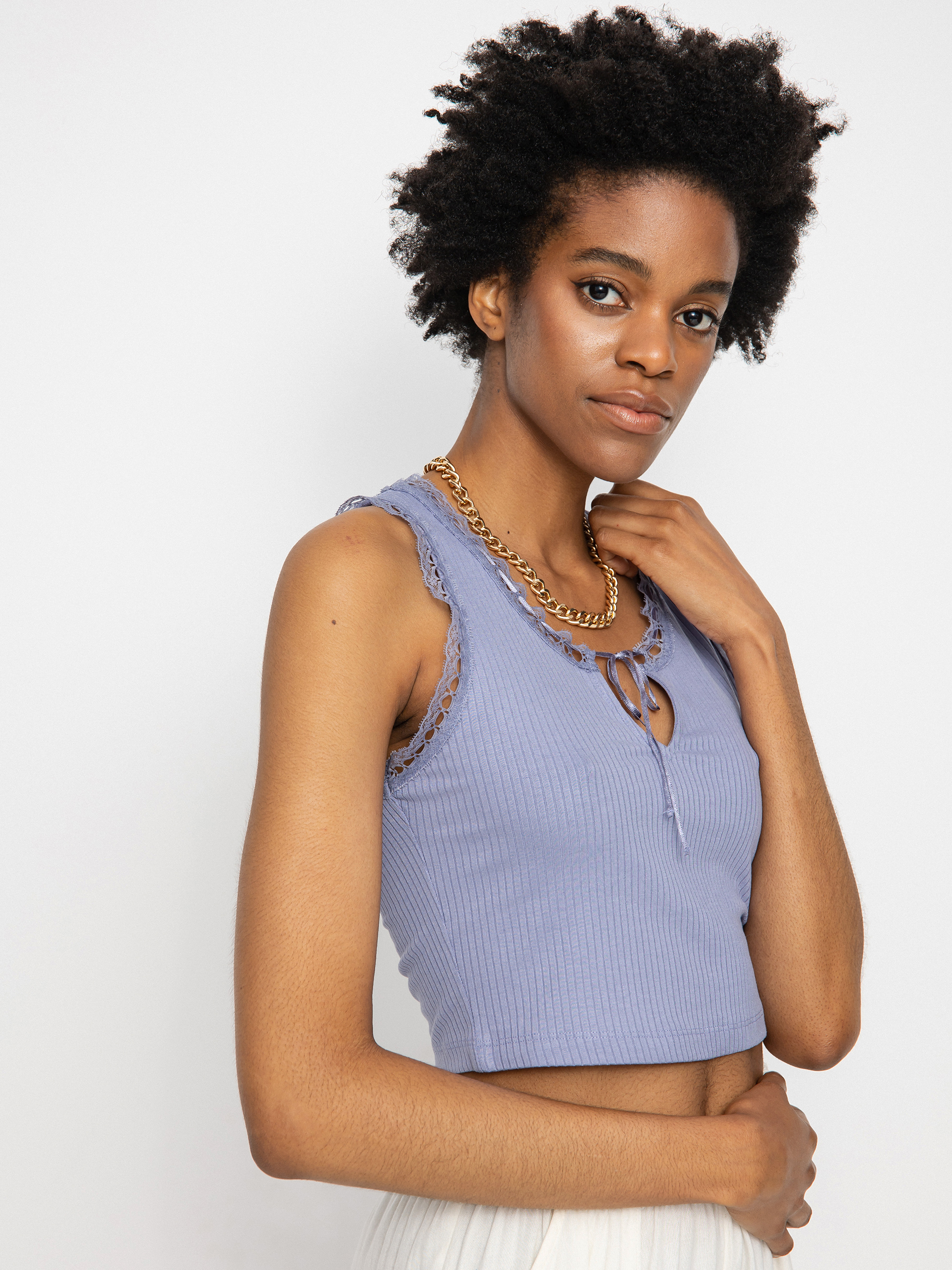 RVCA Mille Tank top Wmn (grey purple)