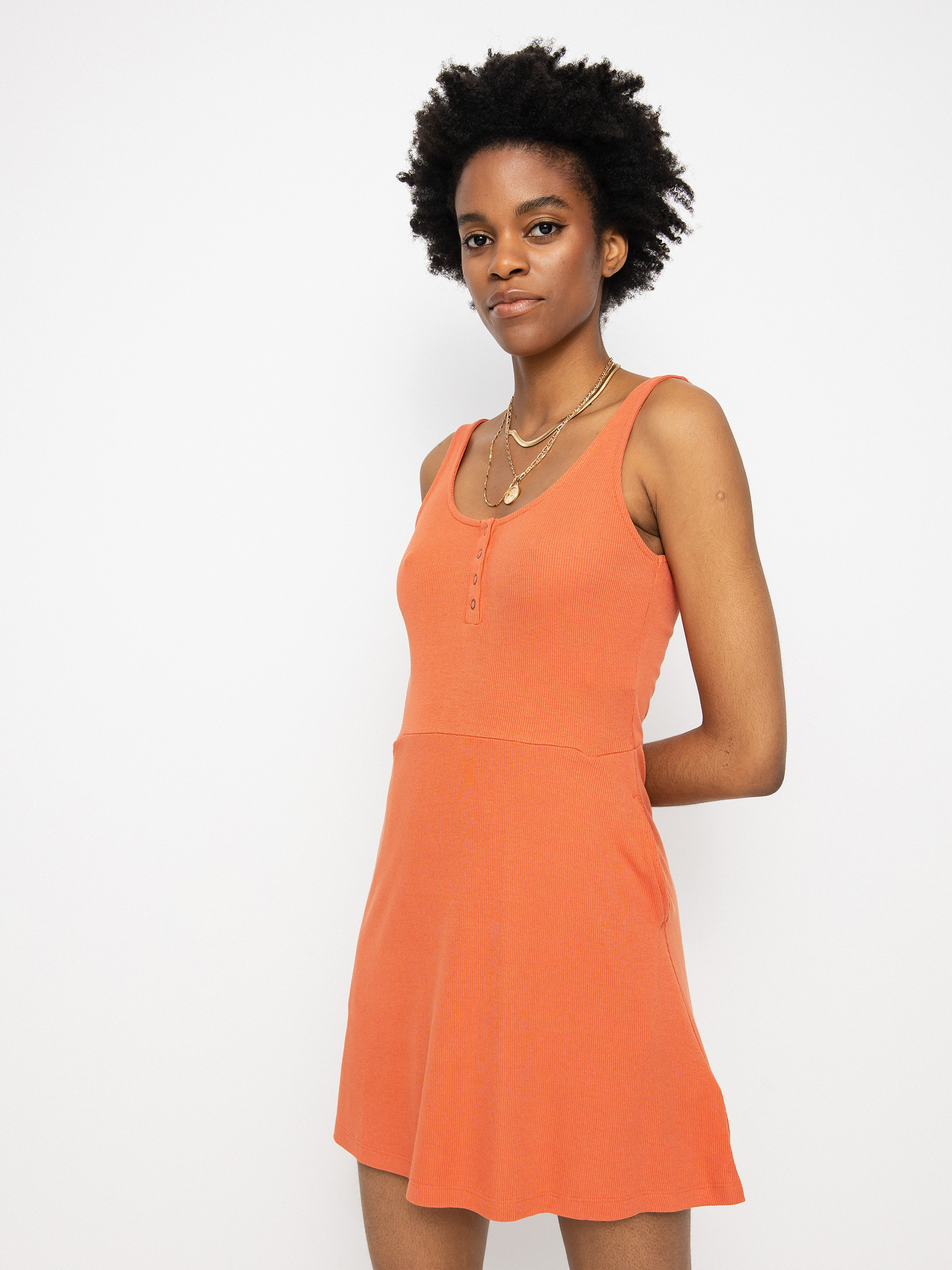 RVCA On Repeat Dress Wmn (apricot)