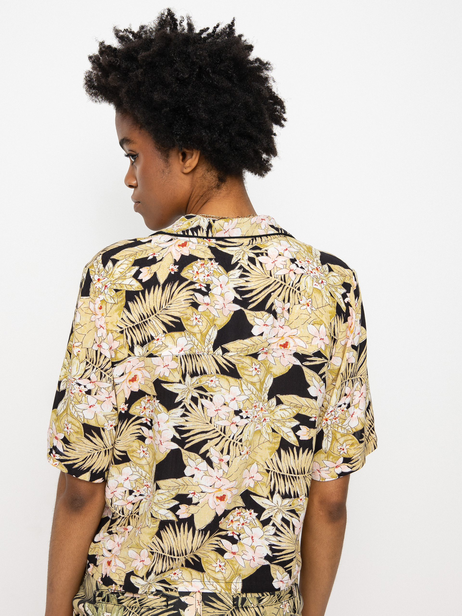 Volcom Static Bloom Top Shirt Wmn (black combo)