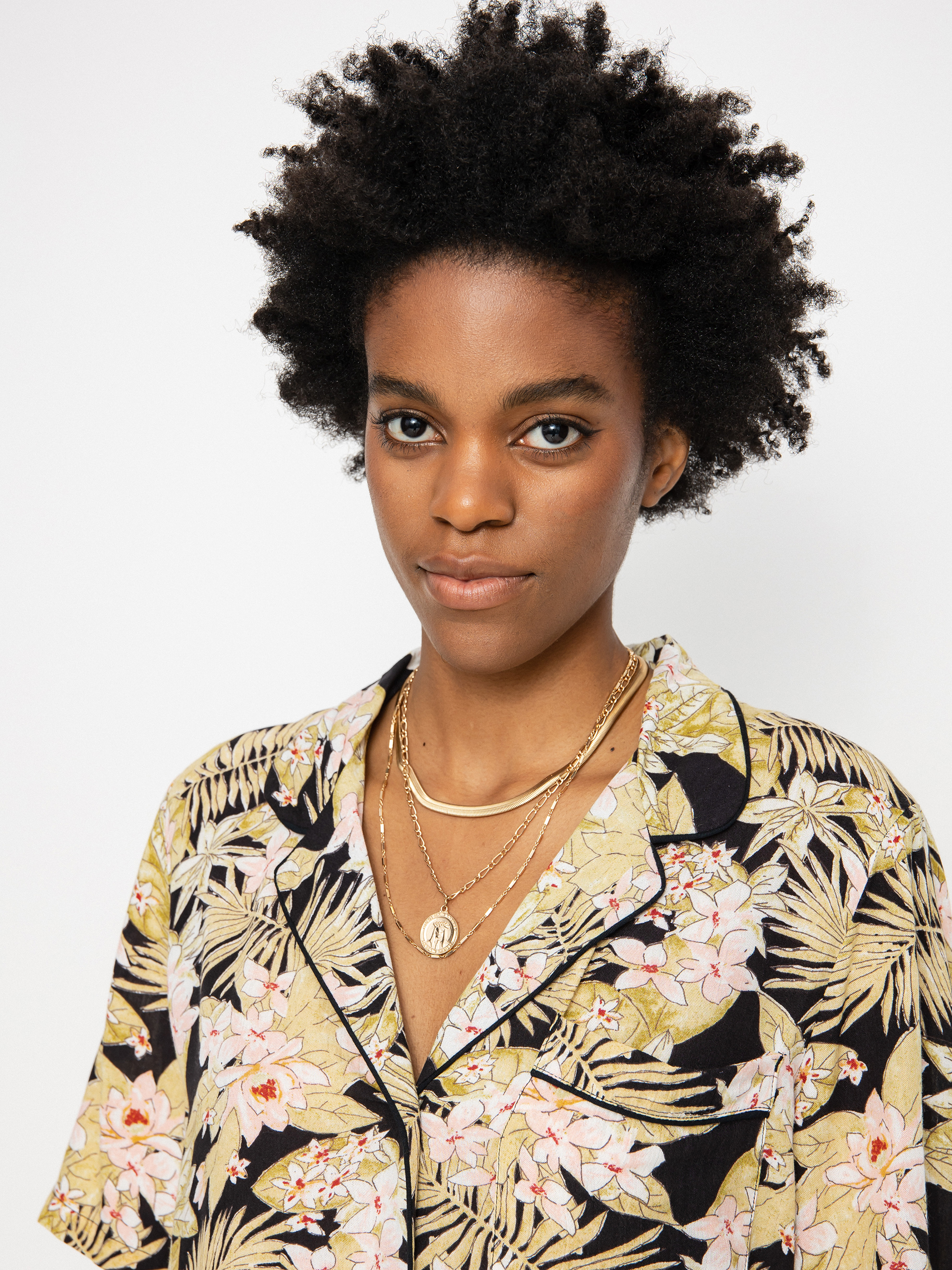 Volcom Static Bloom Top Shirt Wmn (black combo)