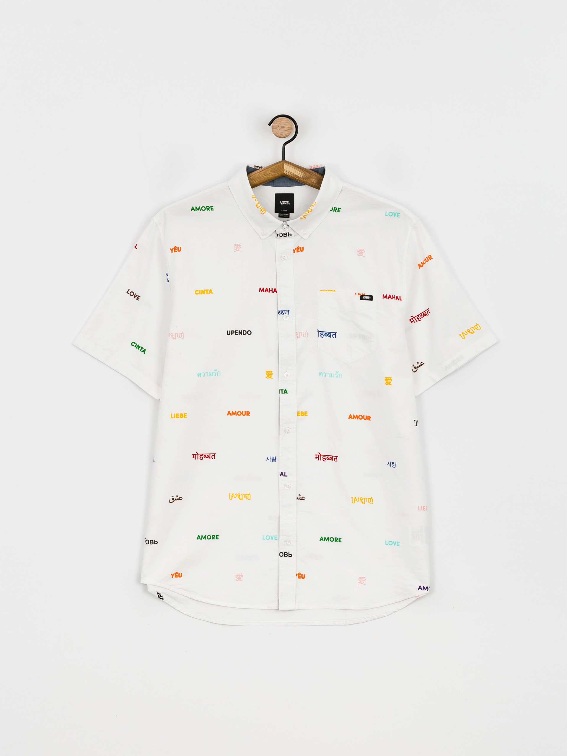 Vans Houser Hemd (pride/white)